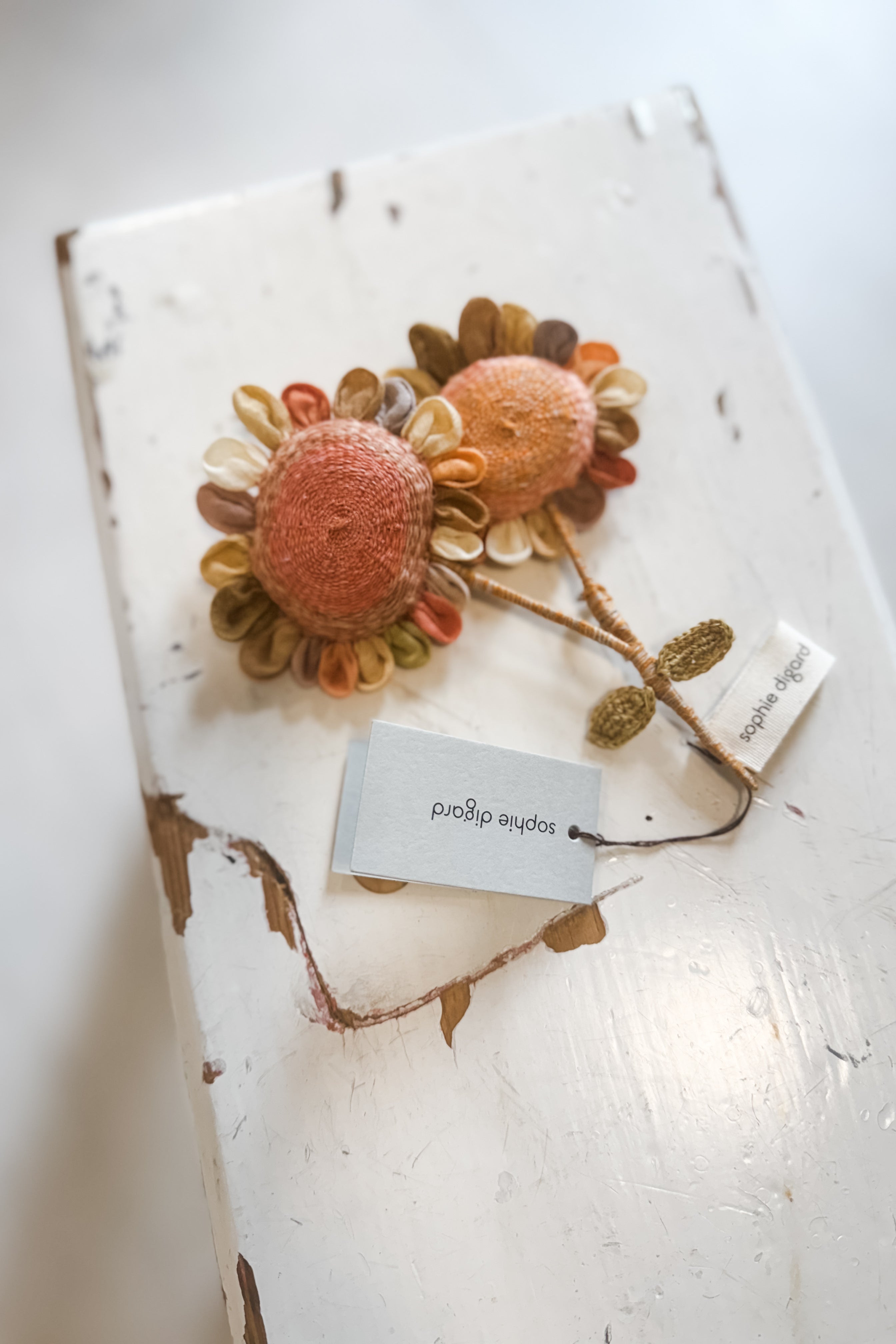 Sophie Digard | Linen Flower Brooch | Amie