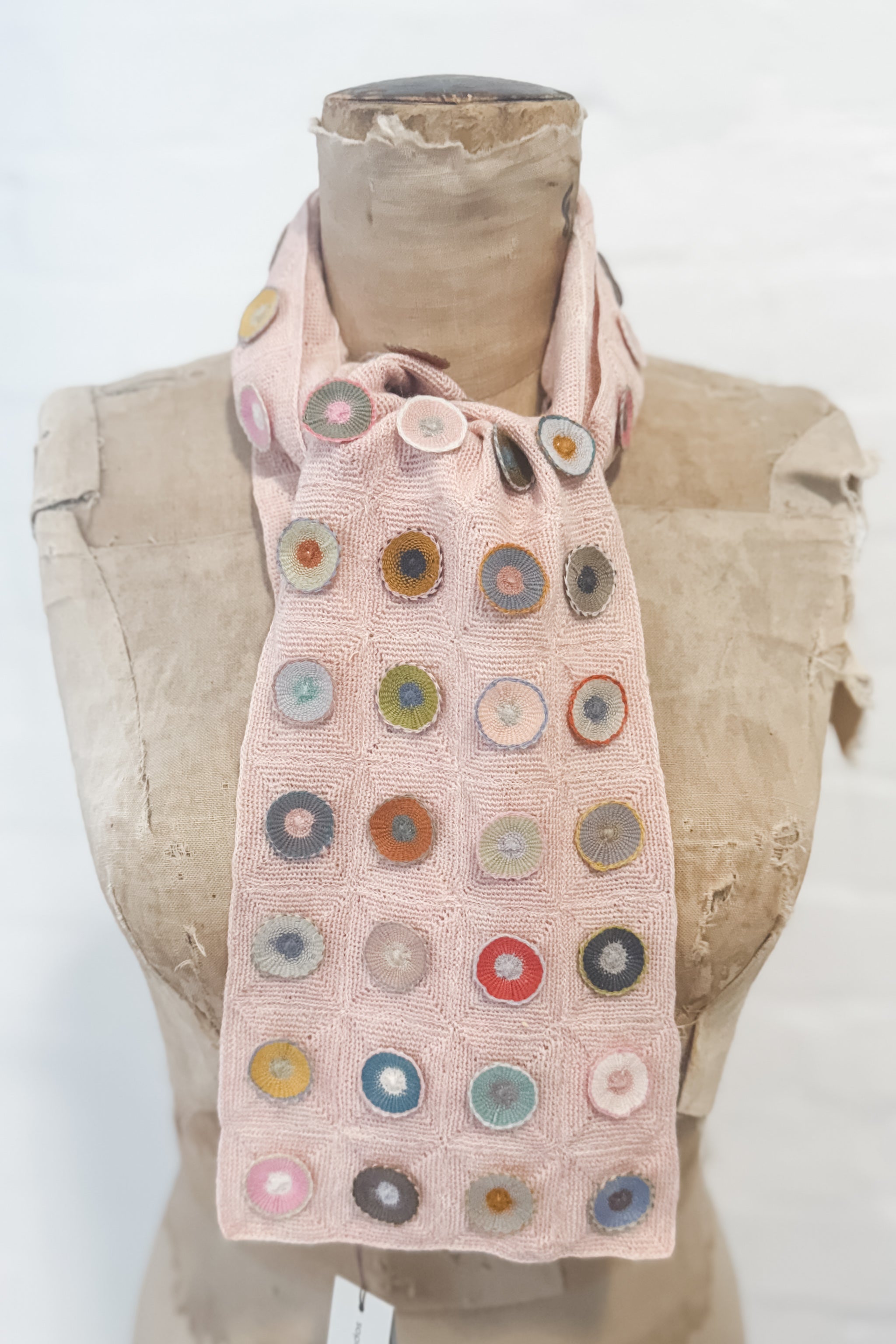 Sophie Digard | Linen Crochet Scarf | Dotty