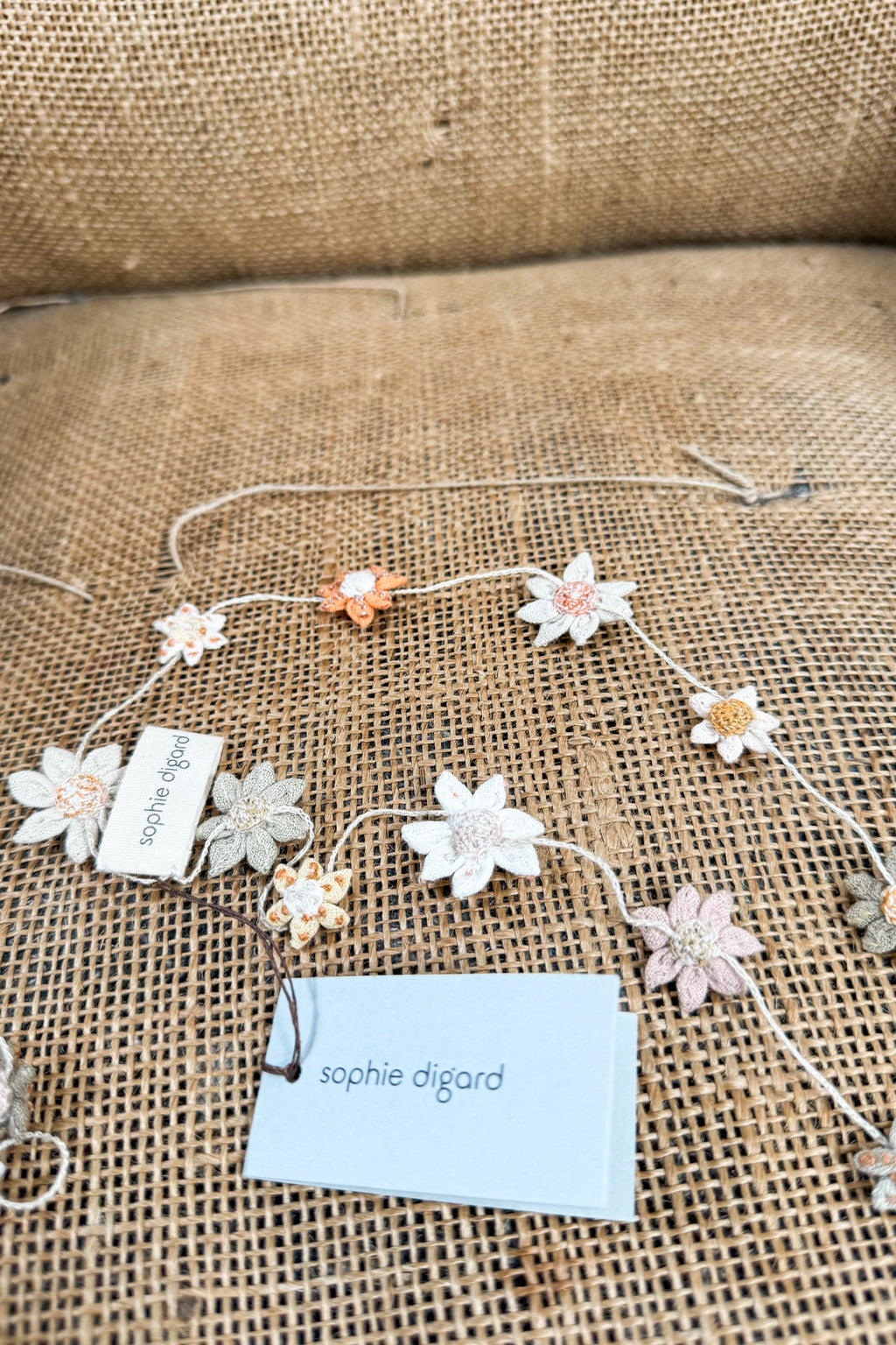 Sophie Digard | Delicate Linen Necklace | Cecilia