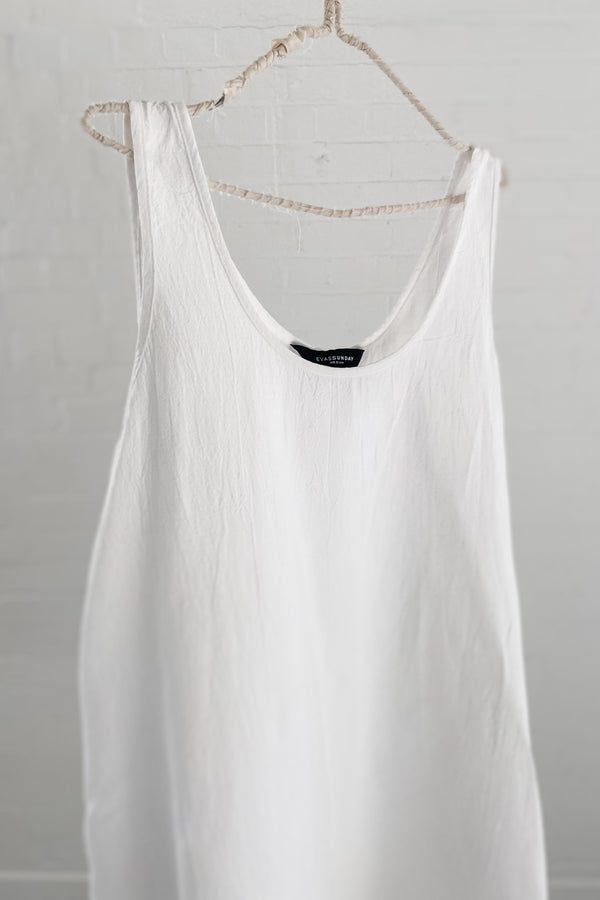 GW | Danni dress | White Cheesecloth | M