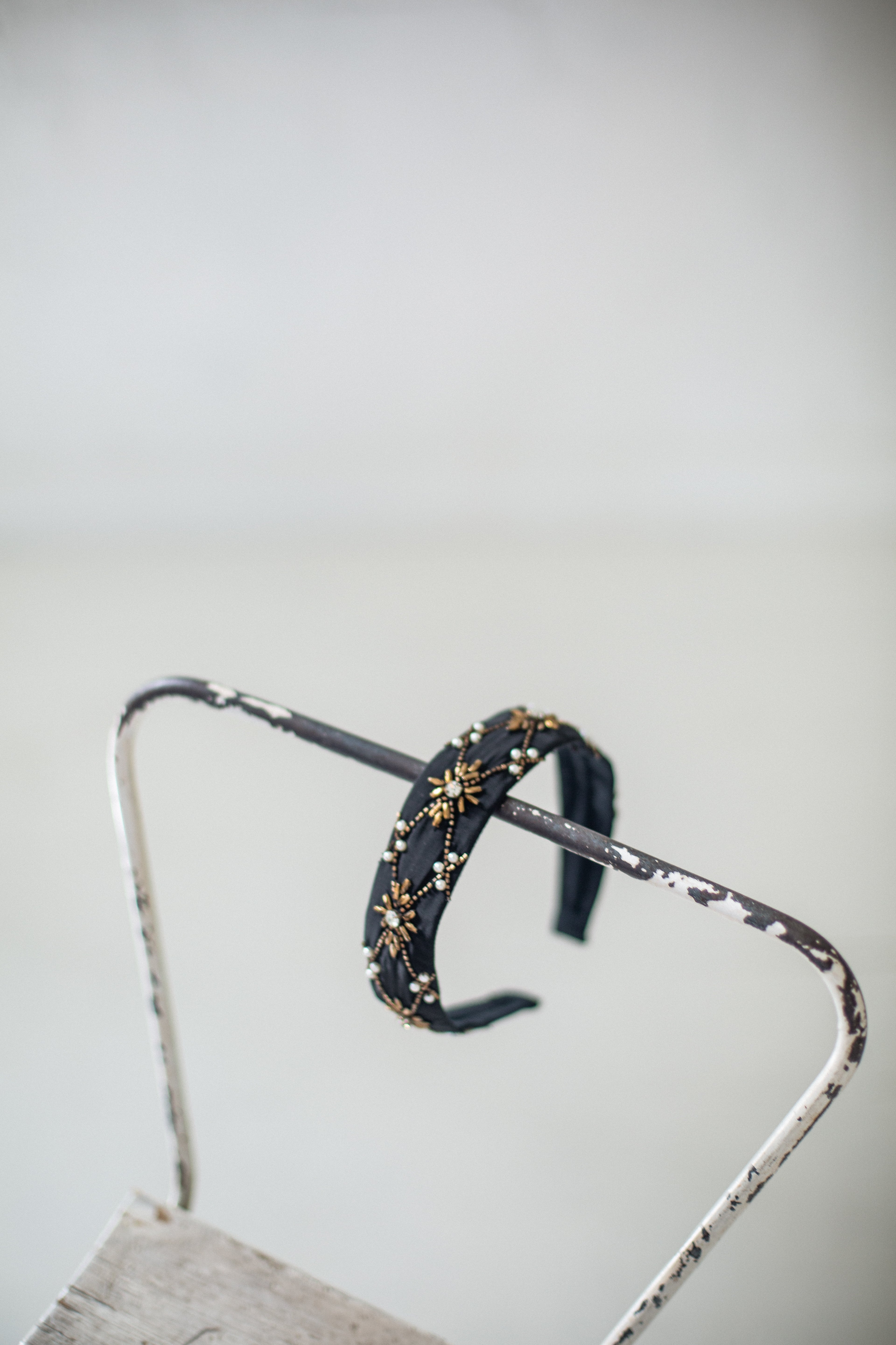 Hard Embroidered Headband | Rhiannon