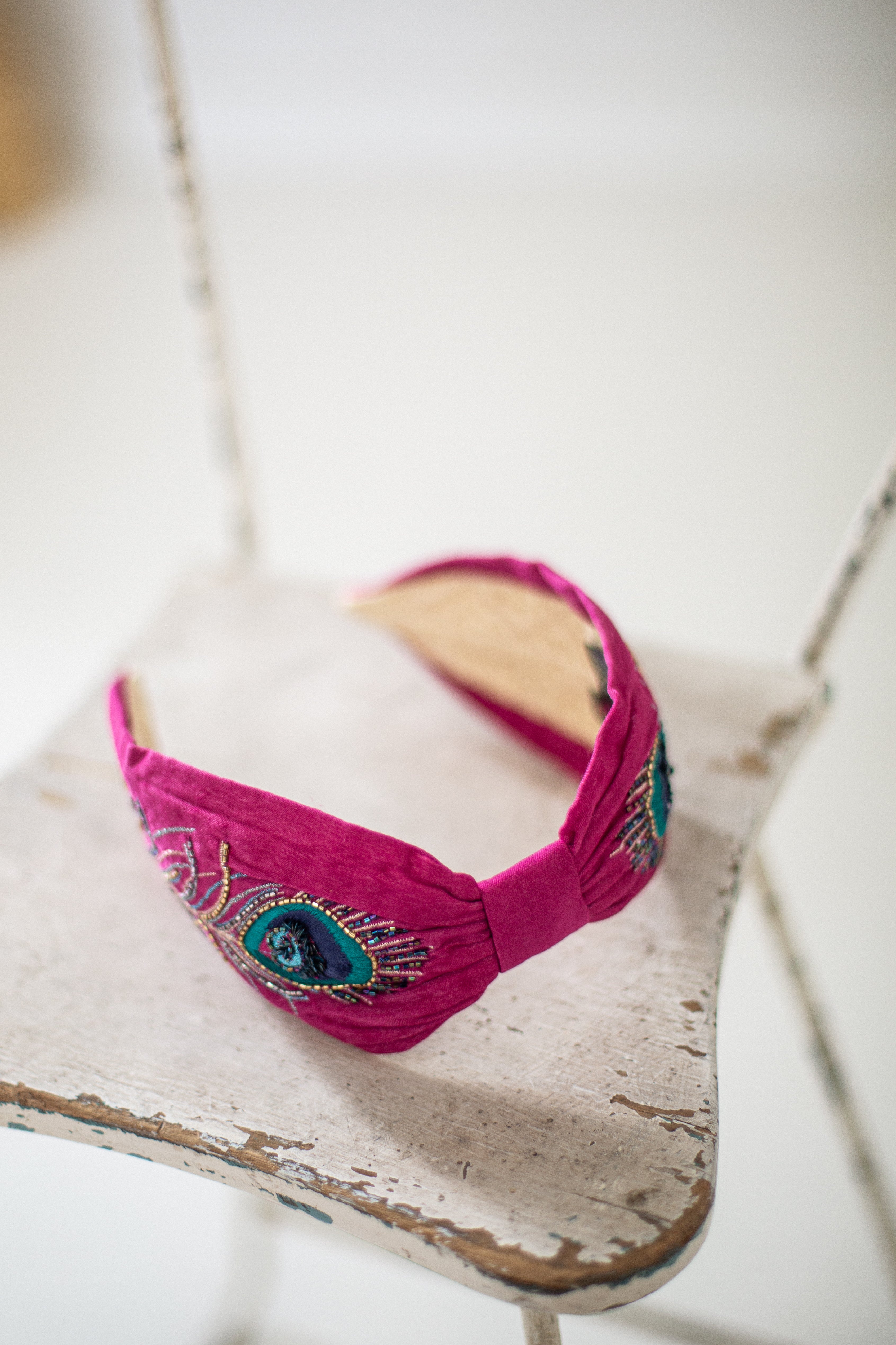 Hard Embroidered Headband | Florence