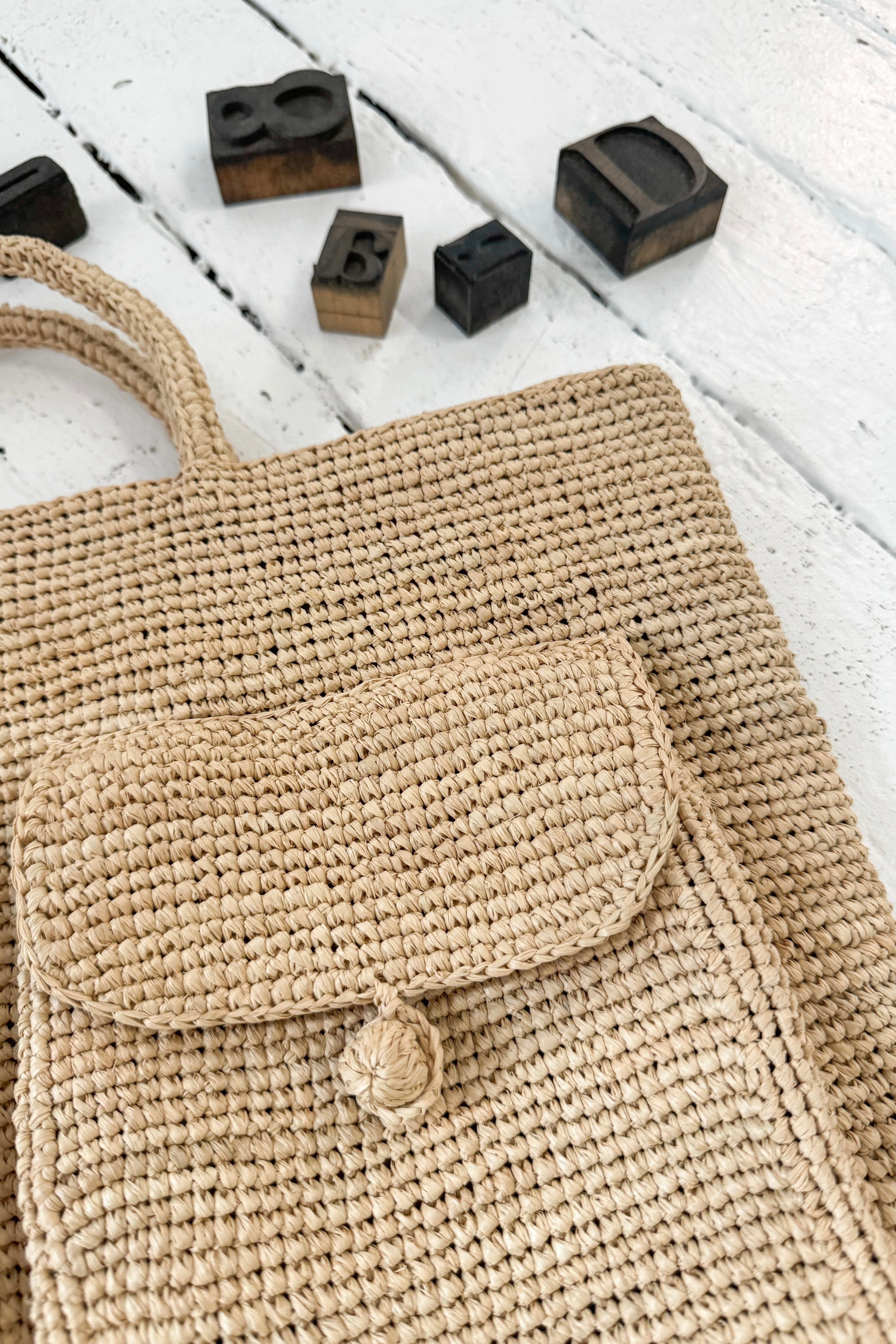 Sophie Digard | Raffia Pocket Tote | Stella