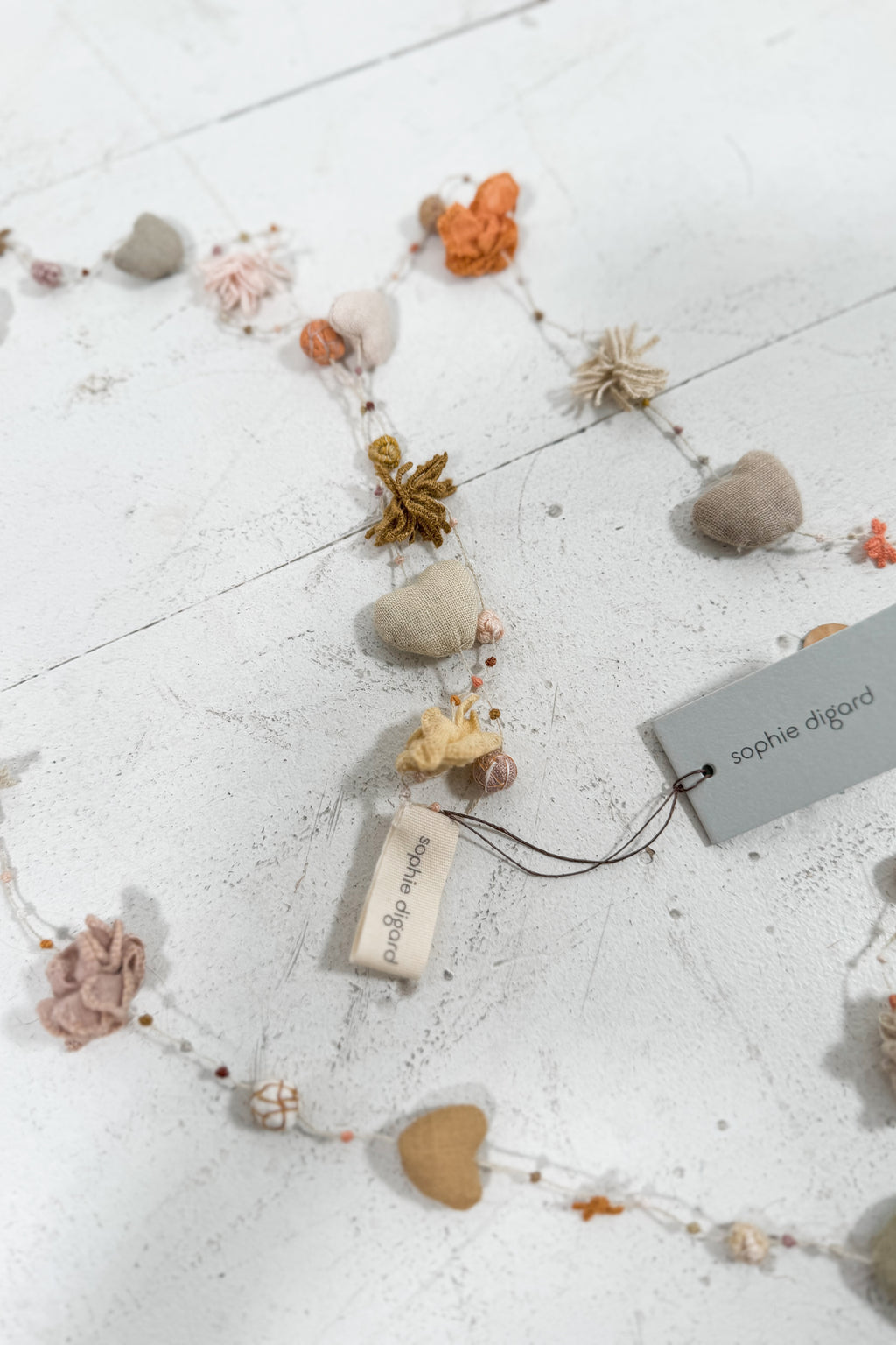 Sophie Digard | Delicate Linen Necklace | Zelda