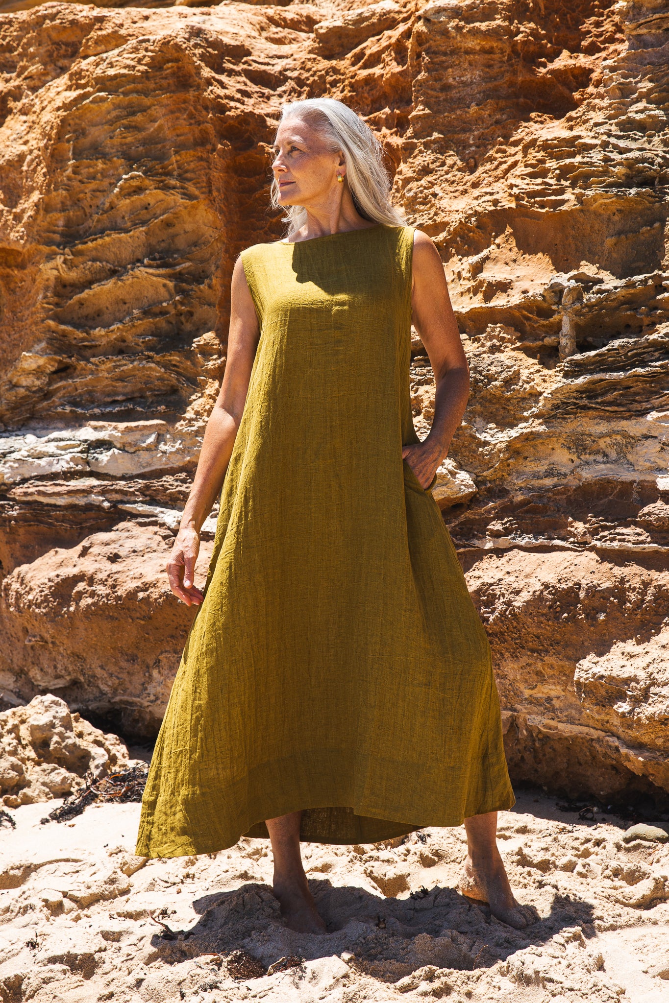 Albert Dress | Antique Moss