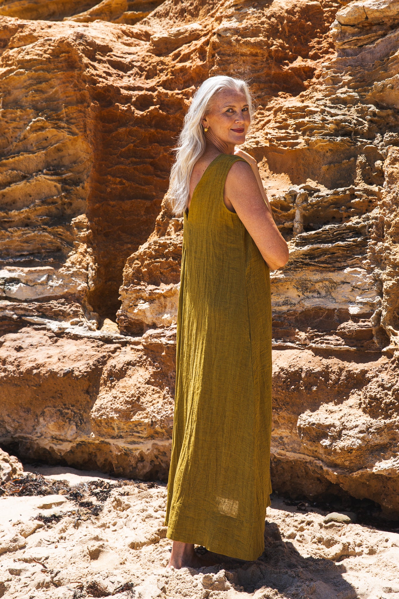 Albert Dress | Antique Moss