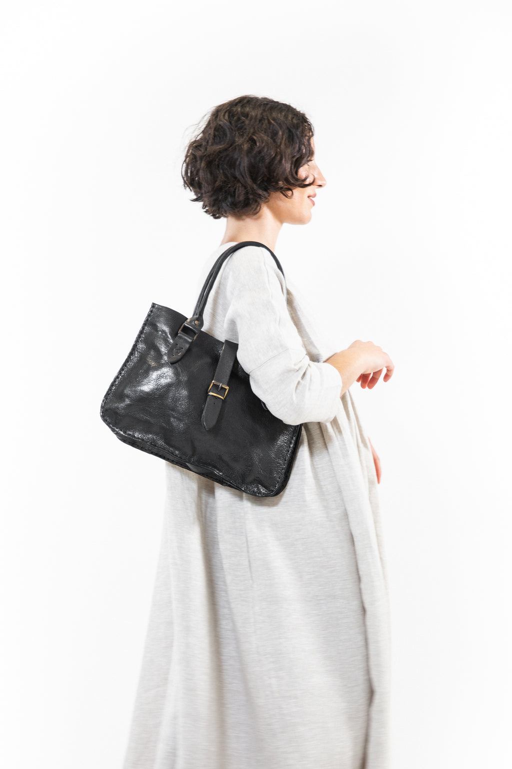 Ink Olives | Amsterdam Bag | Black