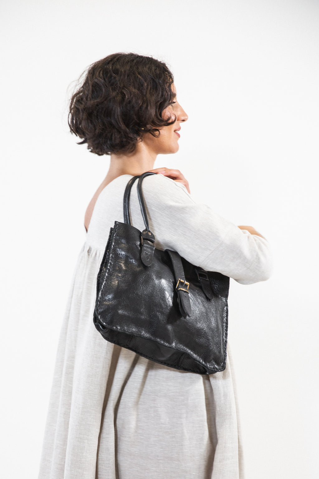 Ink Olives | Amsterdam Bag | Black