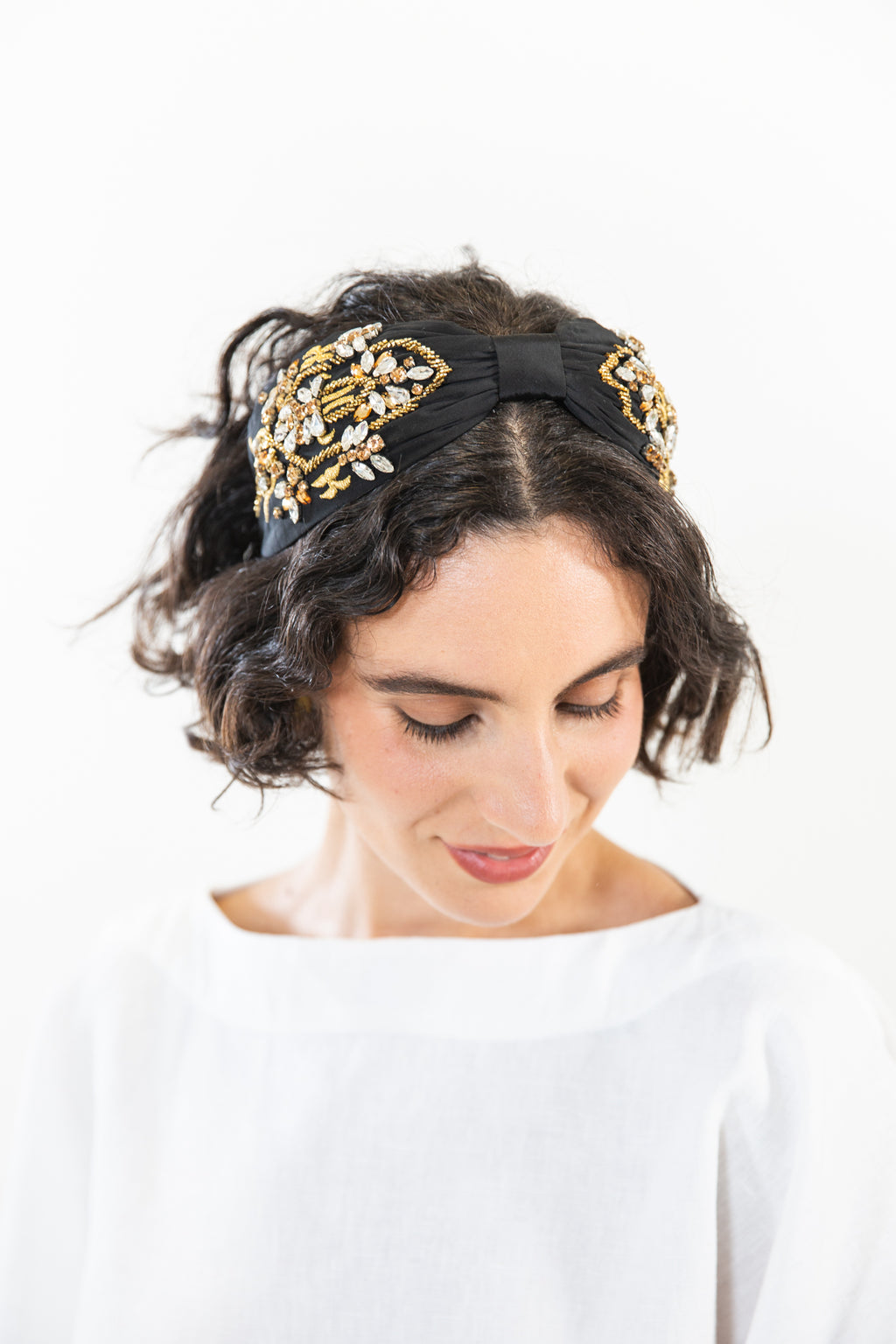 Hard Embroidered Headband | Arla