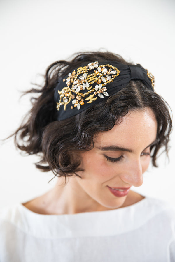 Hard Embroidered Headband | Arla