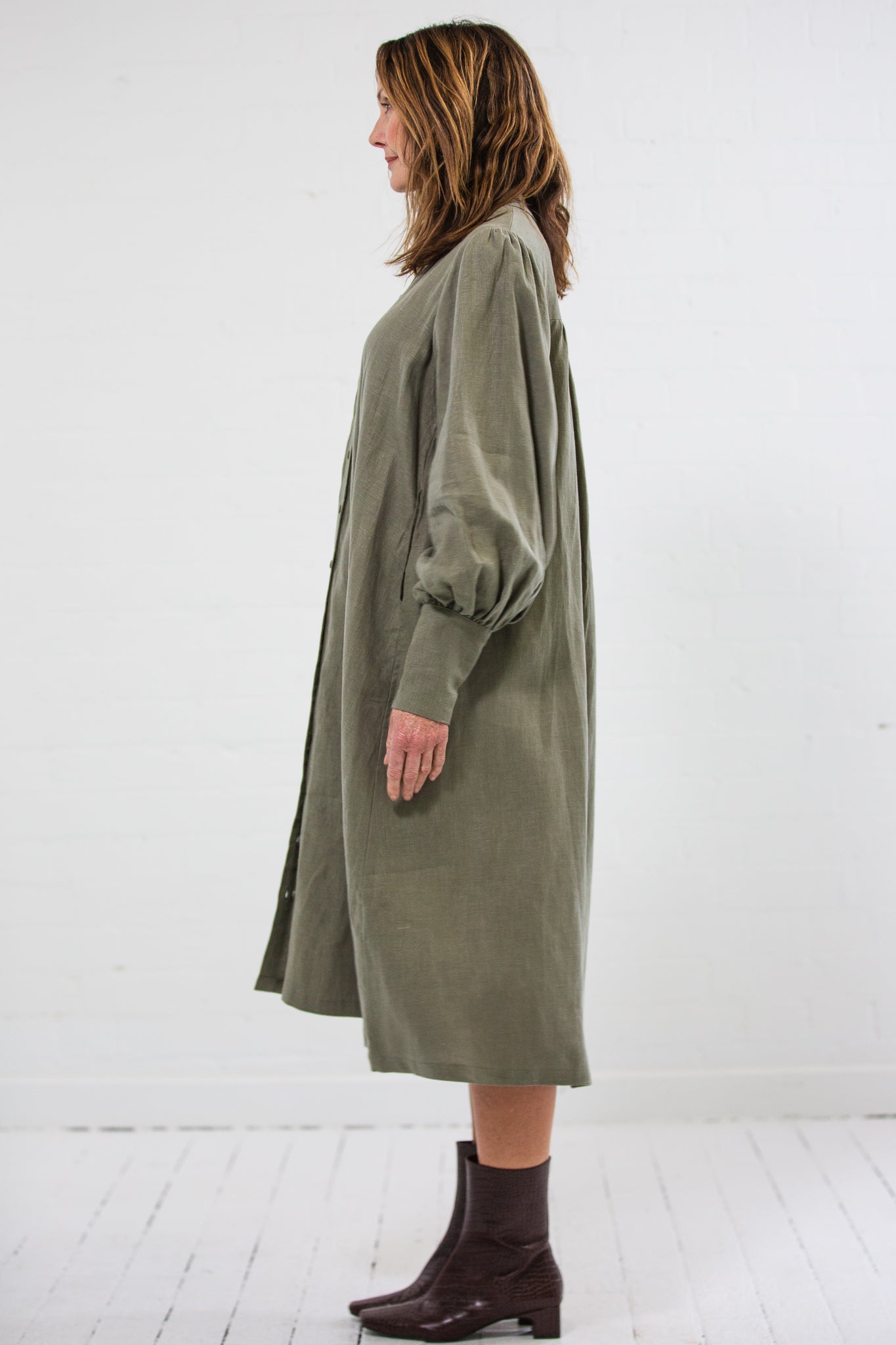 Atticus Dress | Winter Moss