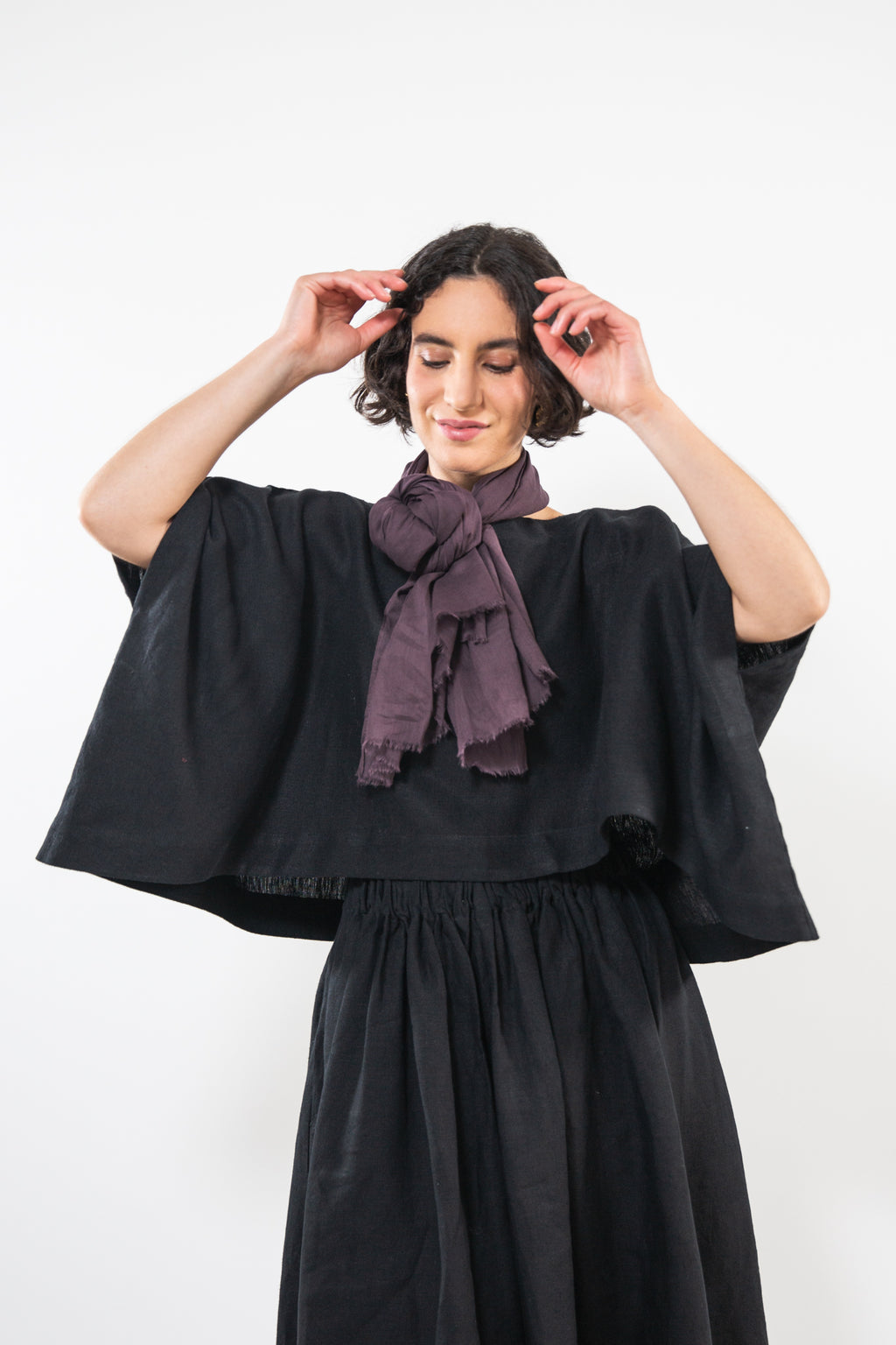 Cotton Scarf | Aubergine