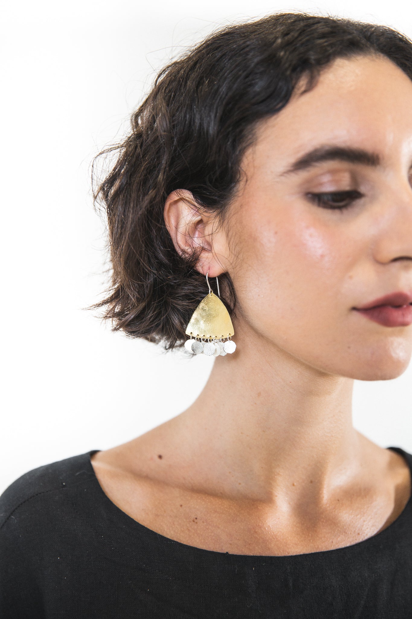 Ewa Jewelry | Biak Earrings | Gold & Silver