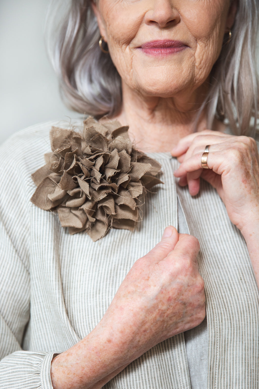 Fabric Flower Brooch | Beechwood