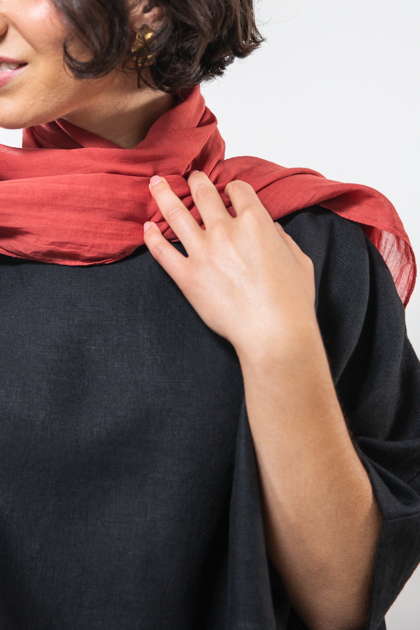 Cotton Scarf | Burnt Orange