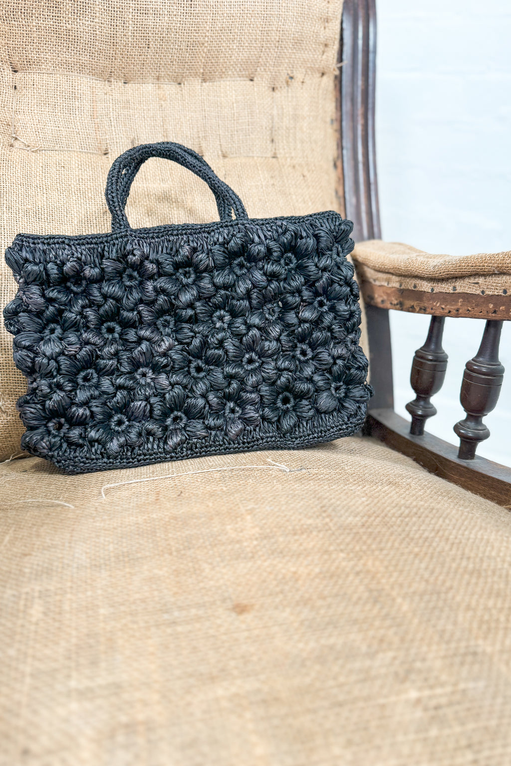 Sophie Digard | Crochet Raffia Flower Bag | Delphine