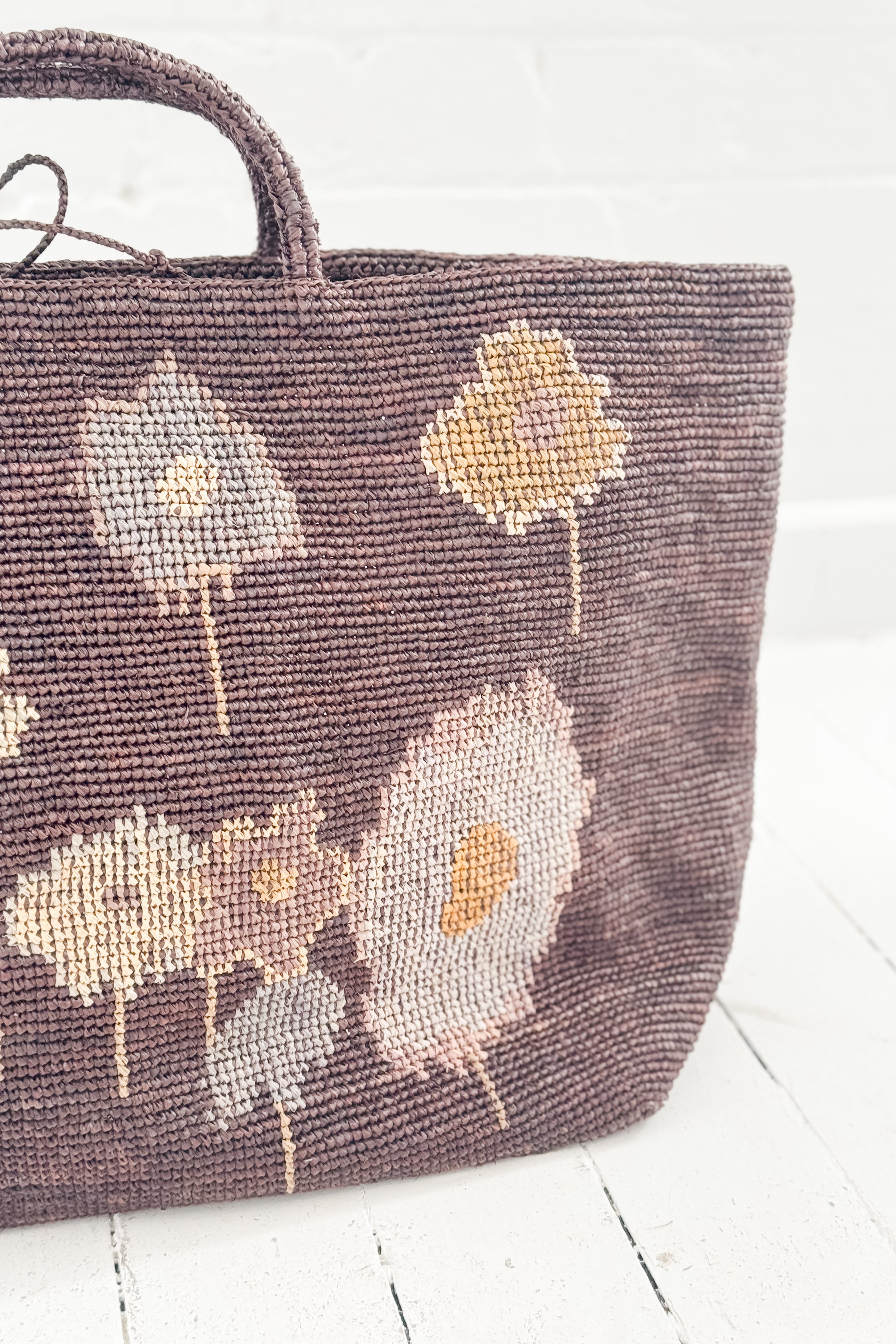 Sophie Digard | Raffia Applique Tote | Beatrice