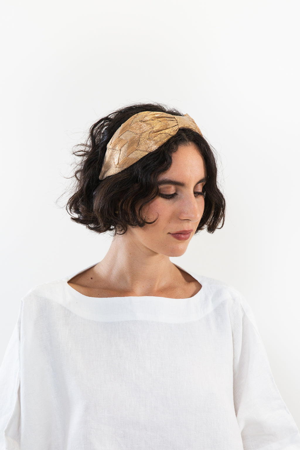 Hard Embroidered Headband | Cindy