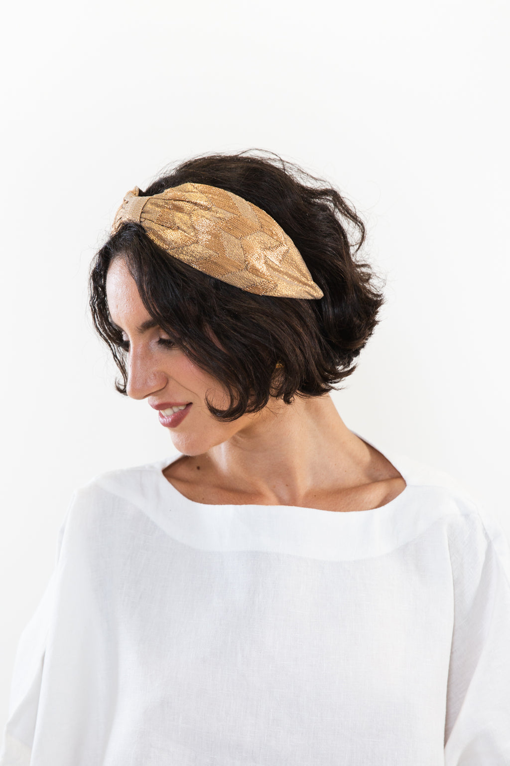 Hard Embroidered Headband | Cindy