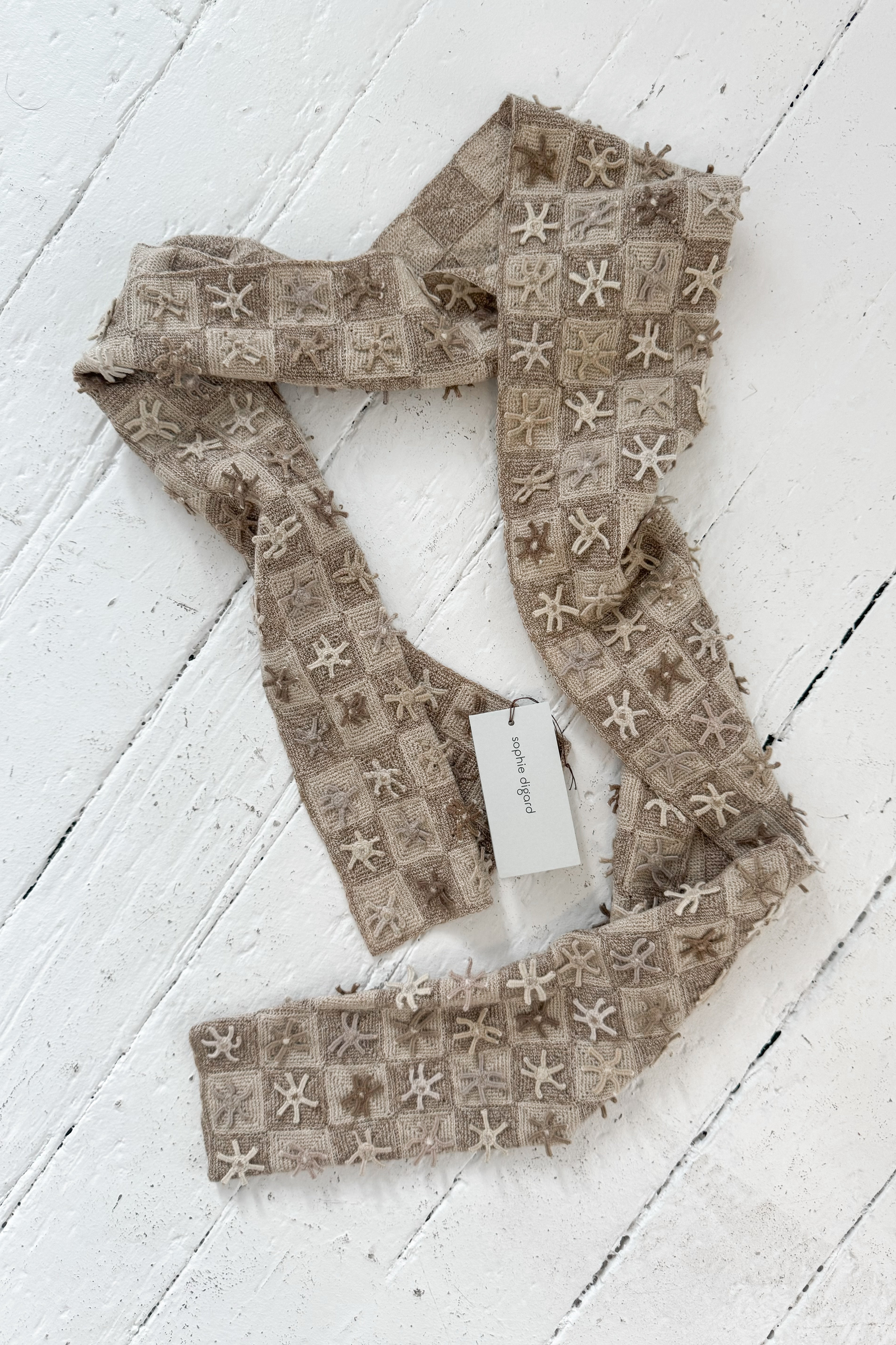 Sophie Digard | Wool Applique Scarf | Matilda