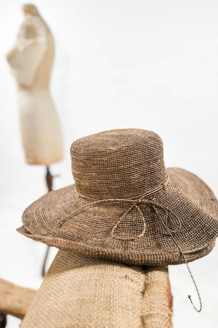 Sophie Digard | Fine Crochet Raffia Hat | Dune