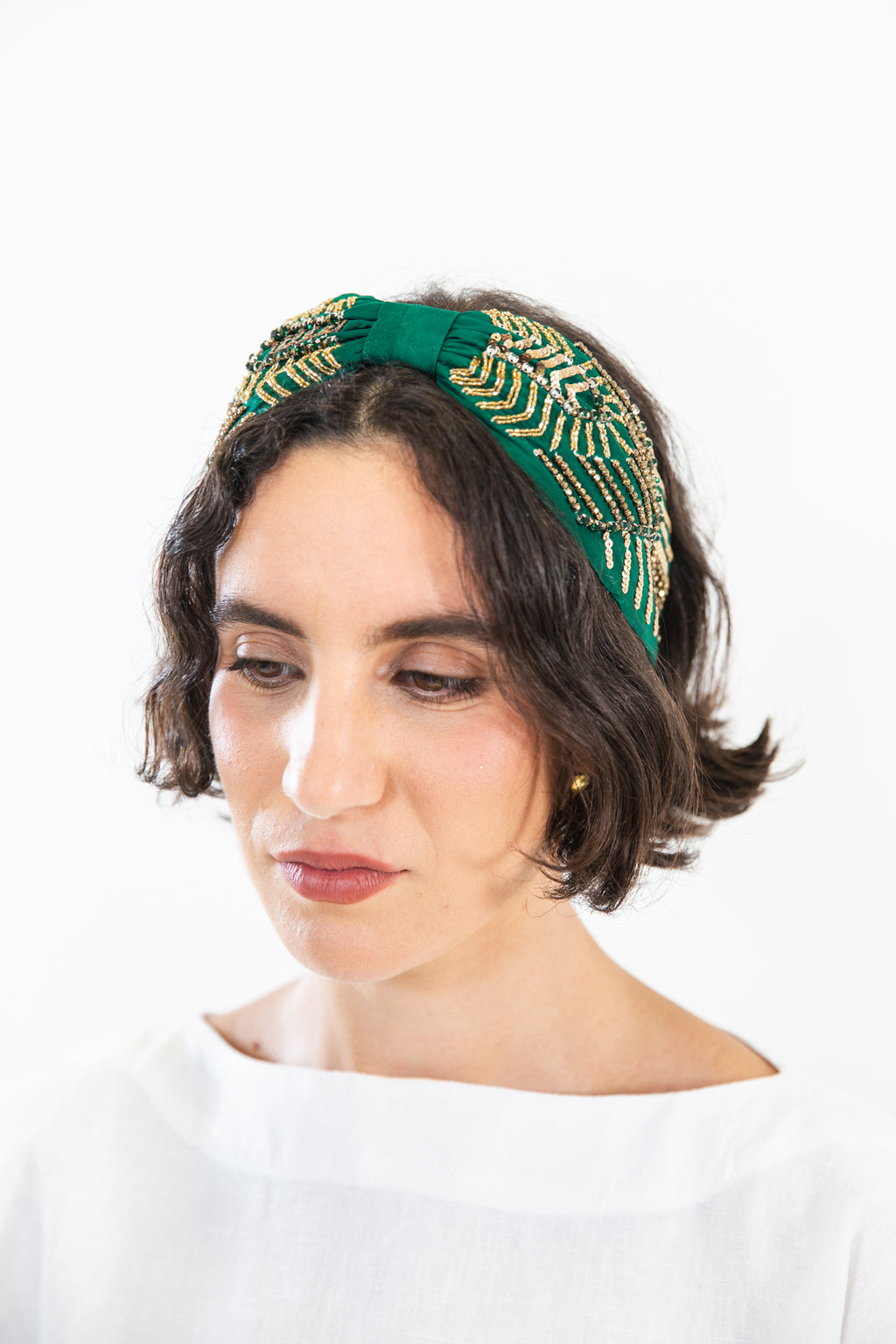 Hard Embroidered Headband | Fae