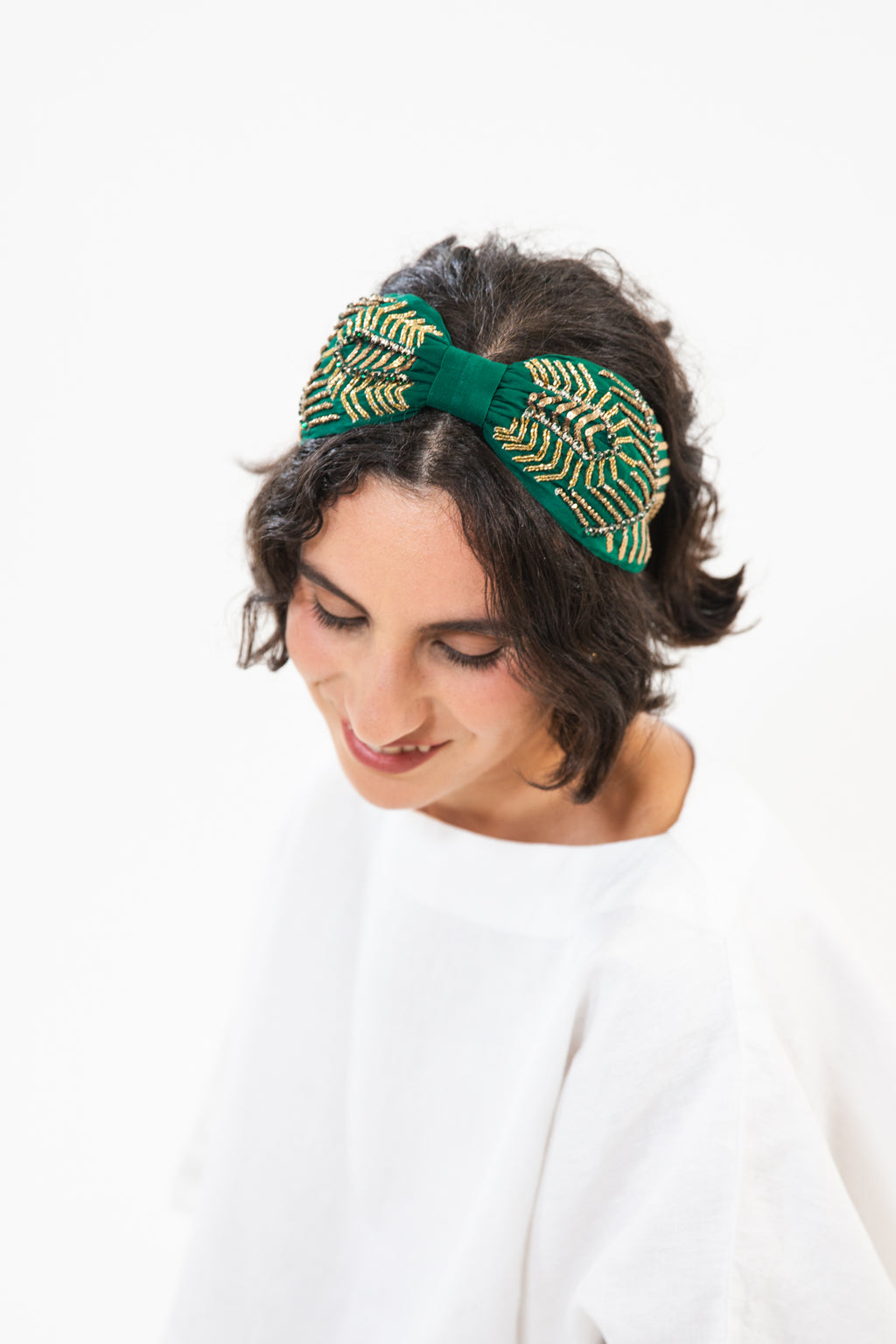 Hard Embroidered Headband | Fae