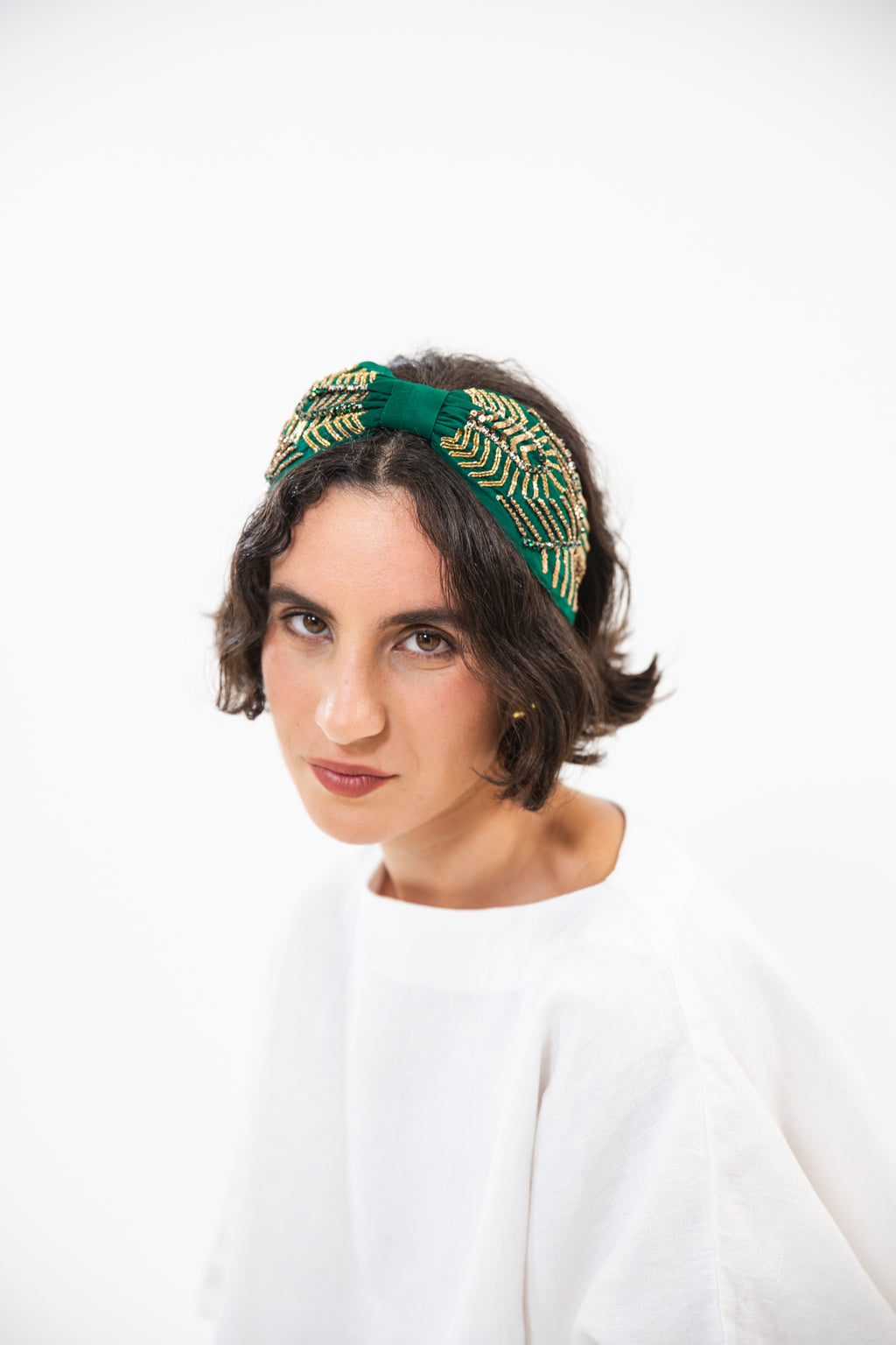 Hard Embroidered Headband | Fae