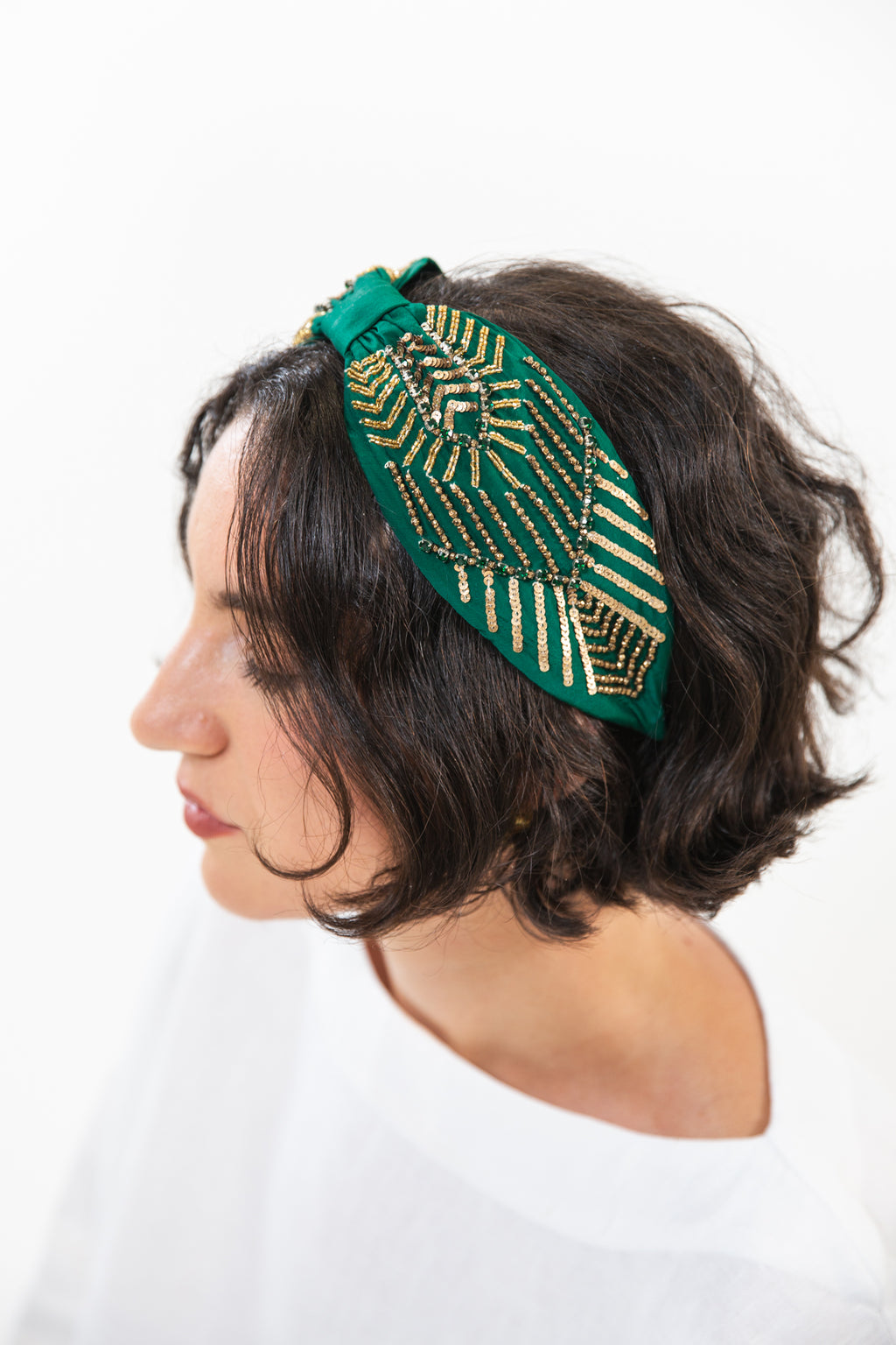 Hard Embroidered Headband | Fae