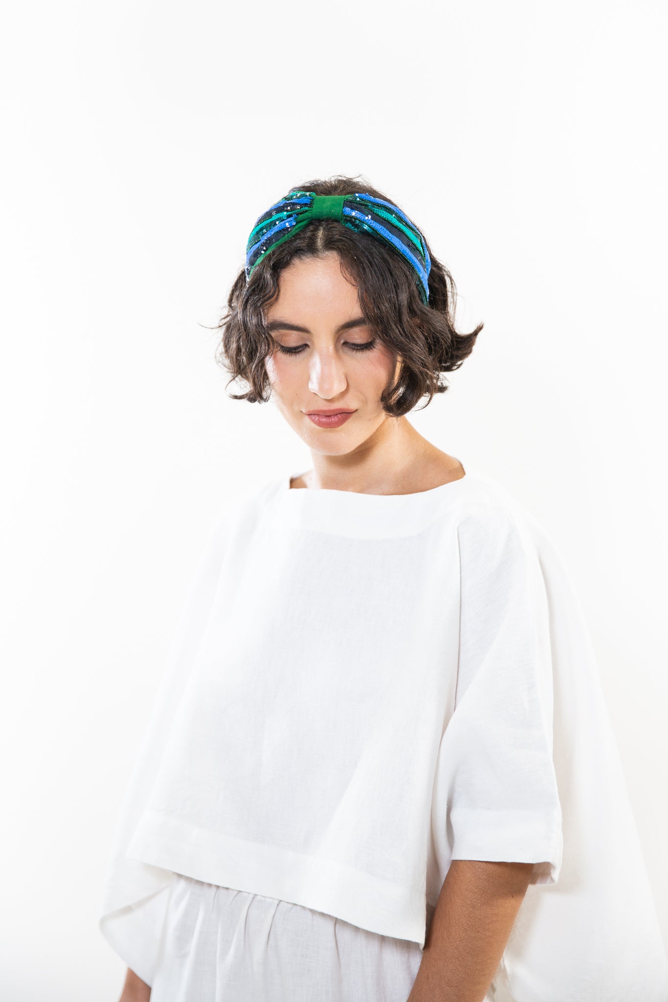 Hard Embroidered Headband | Frankie