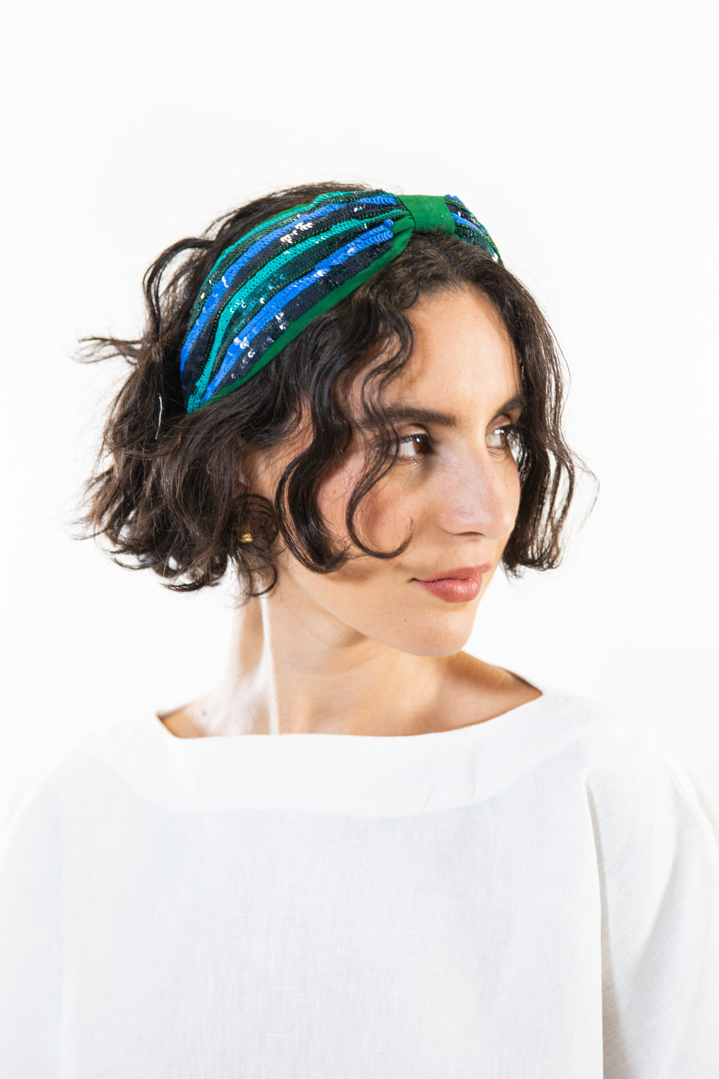 Hard Embroidered Headband | Frankie