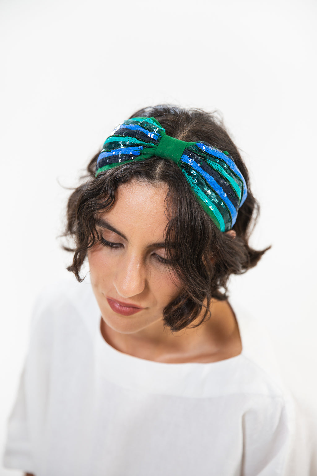 Hard Embroidered Headband | Frankie