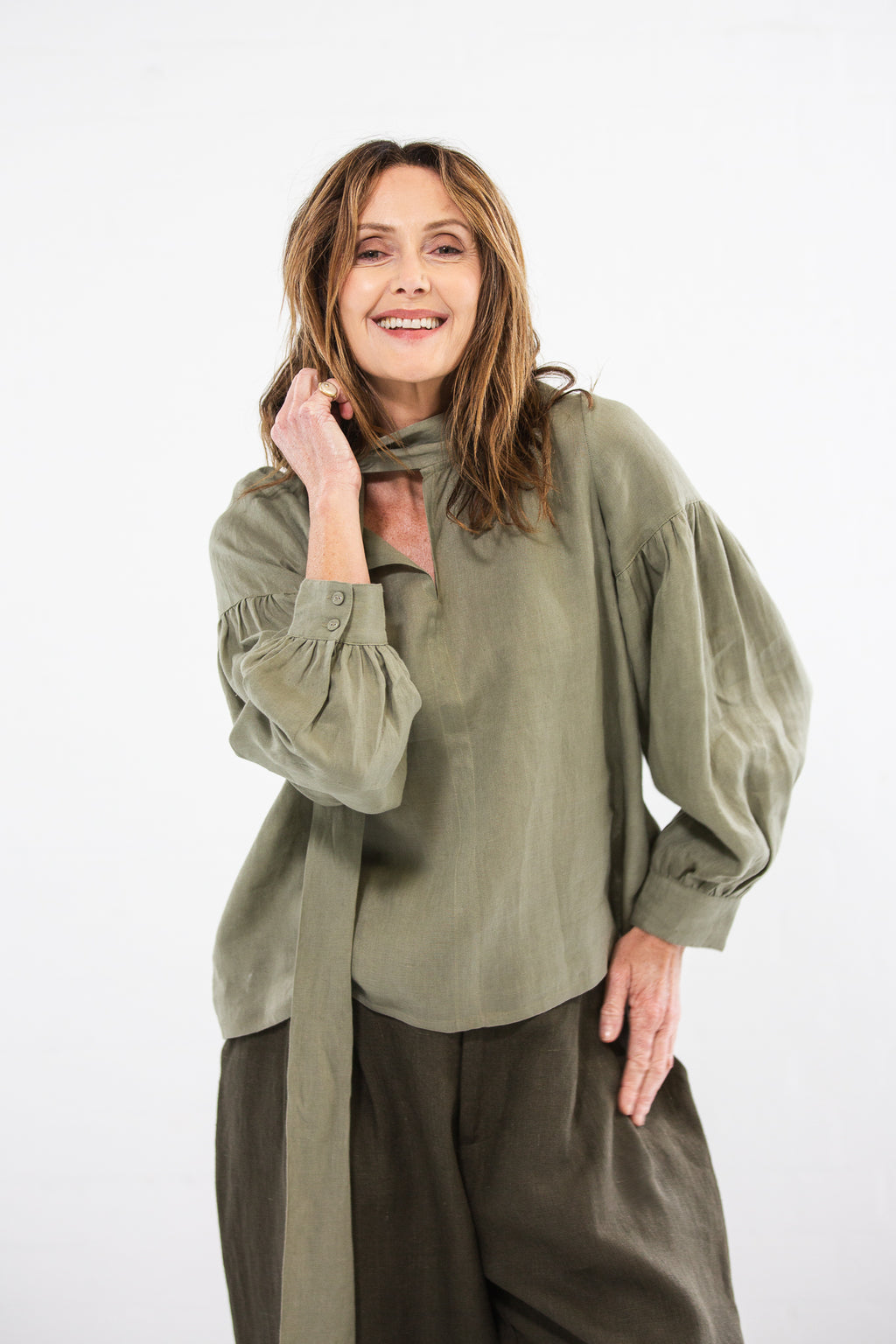 Franklin Blouse | Silver Sage