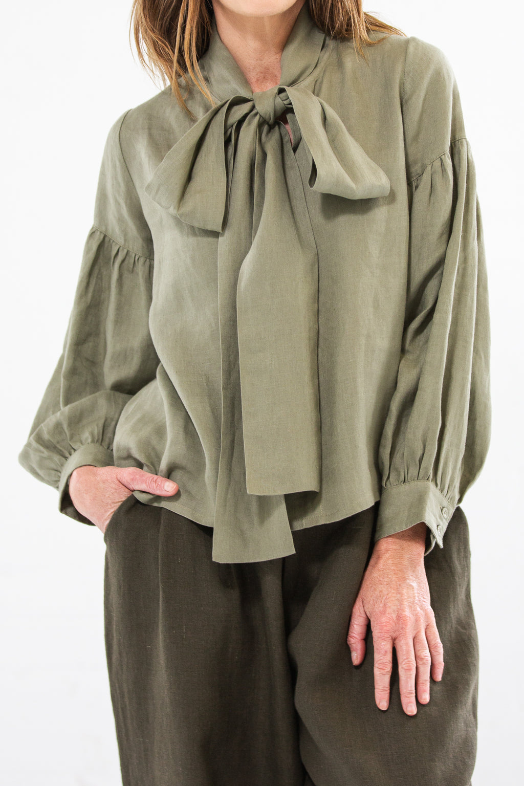 Franklin Blouse | Silver Sage