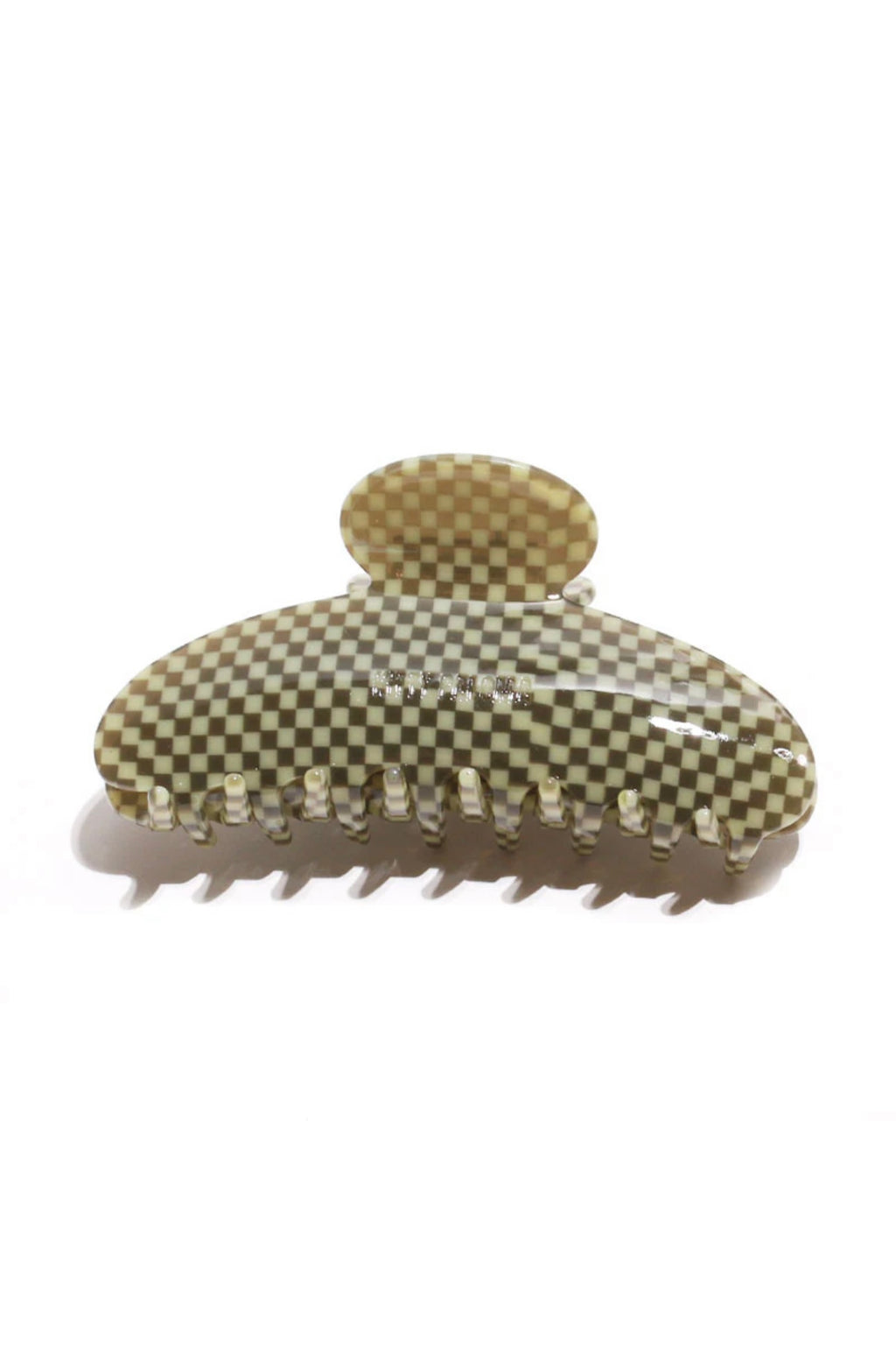 Kitty Paloma | Claw Clip | Olive Checkers Grande