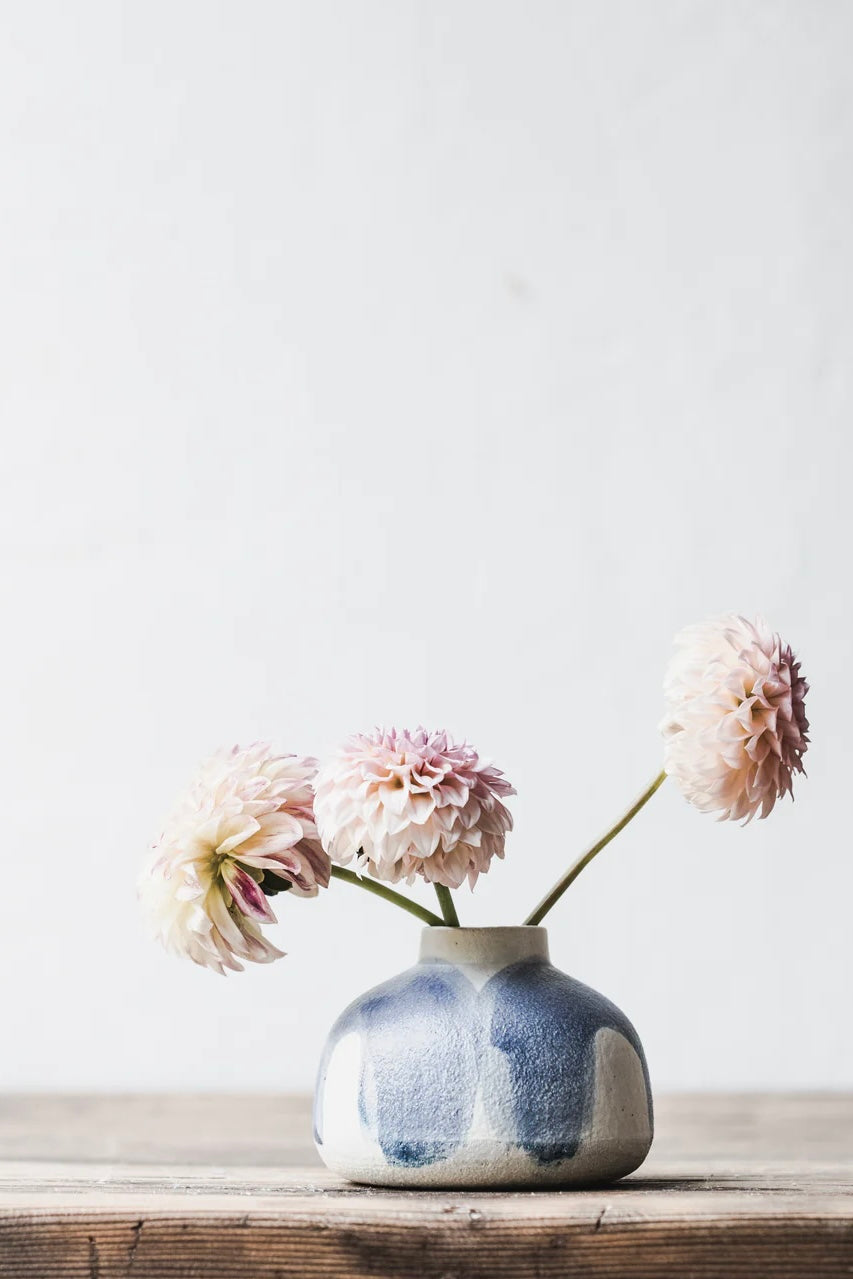 Clay Beehive | Blue Arches Vase