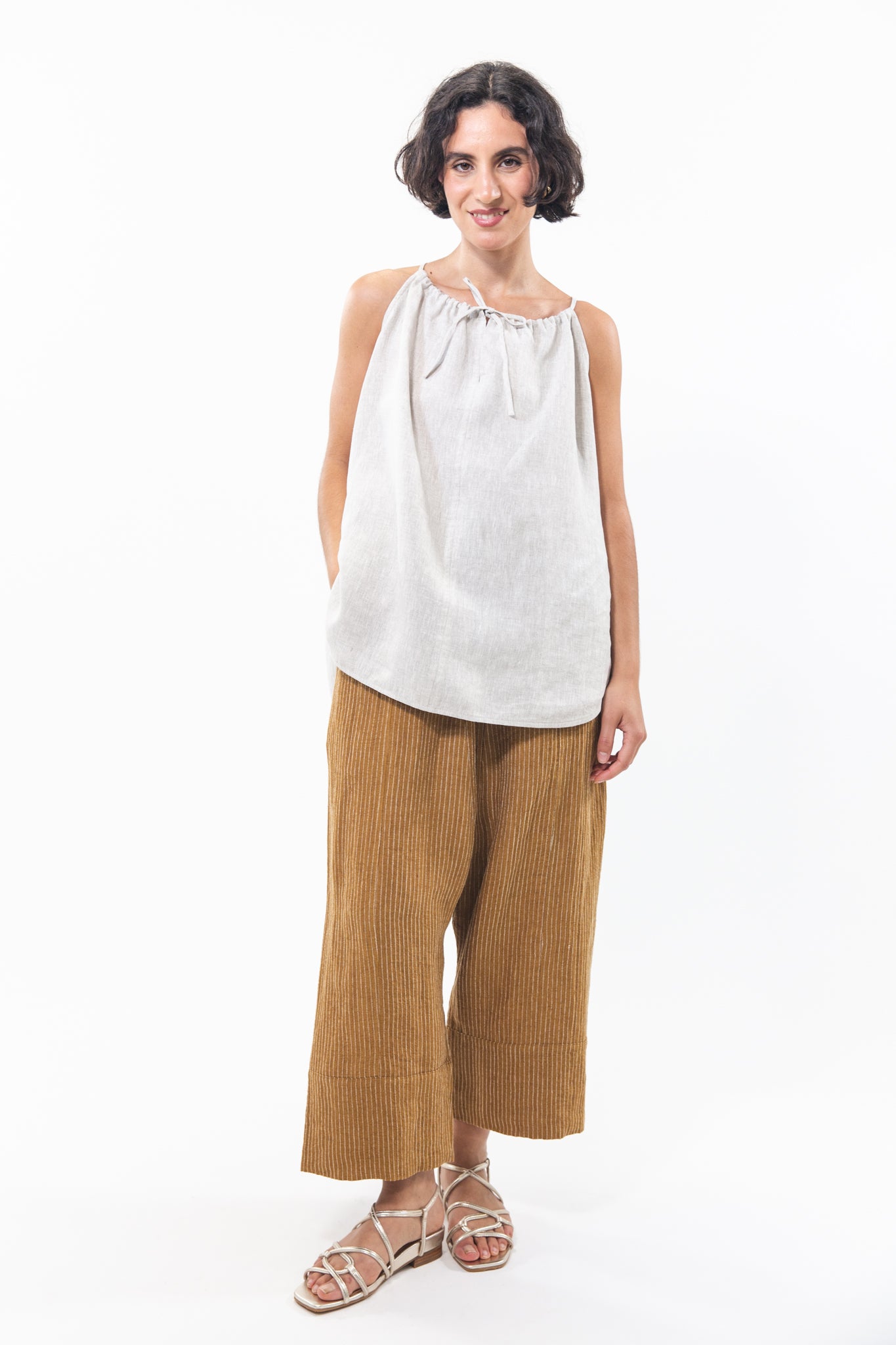 Ginza Pant | Ochre Stripe