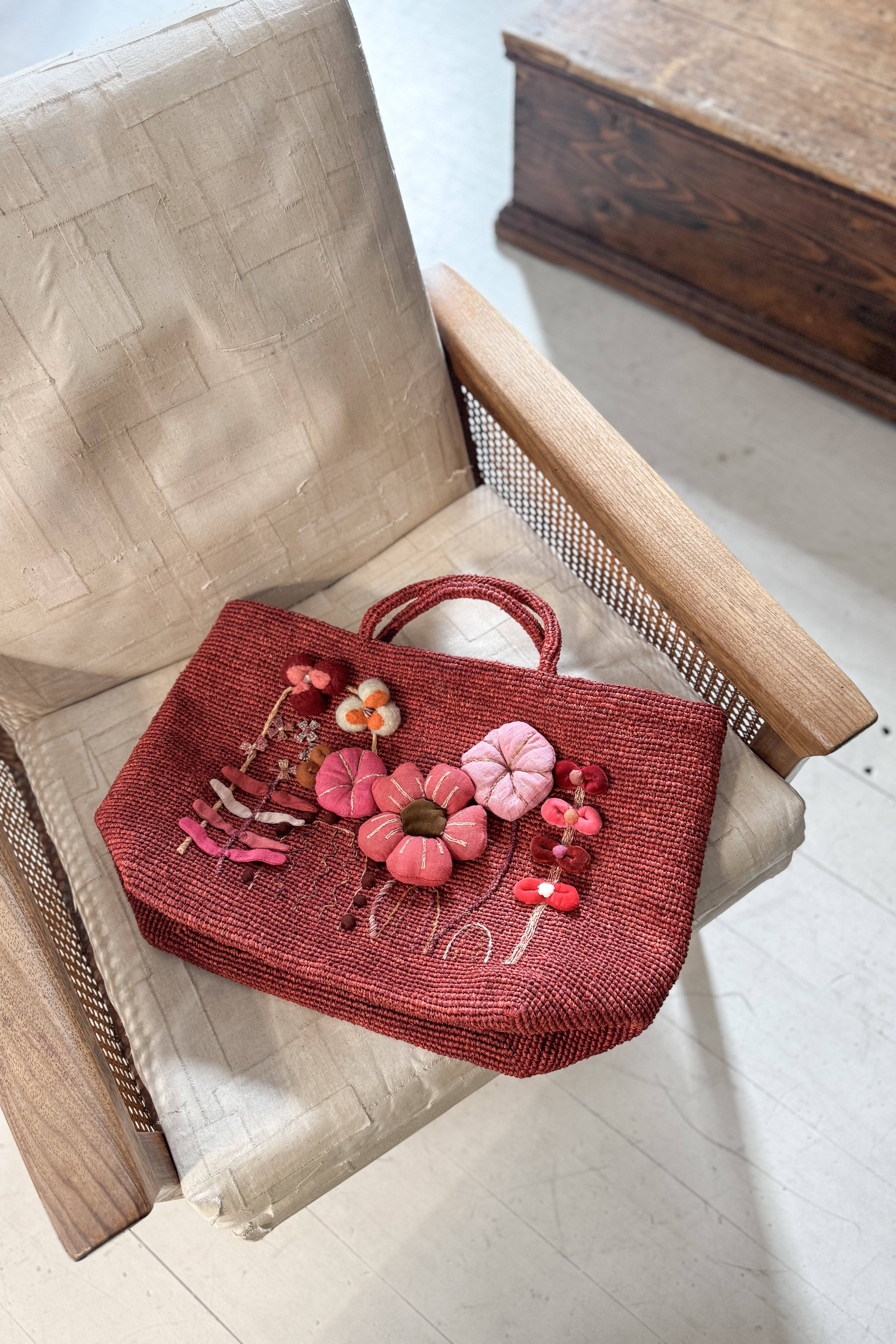 Sophie Digard | Floral Applique Tote | Lilly