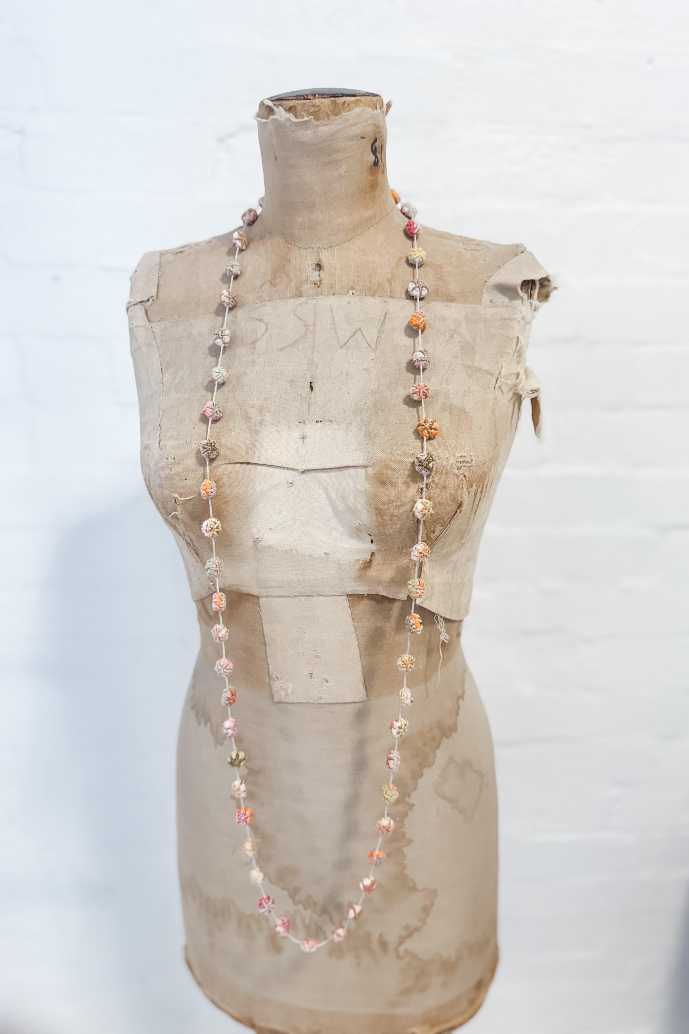 Sophie Digard | Delicate Linen Bauble Necklace | Polly