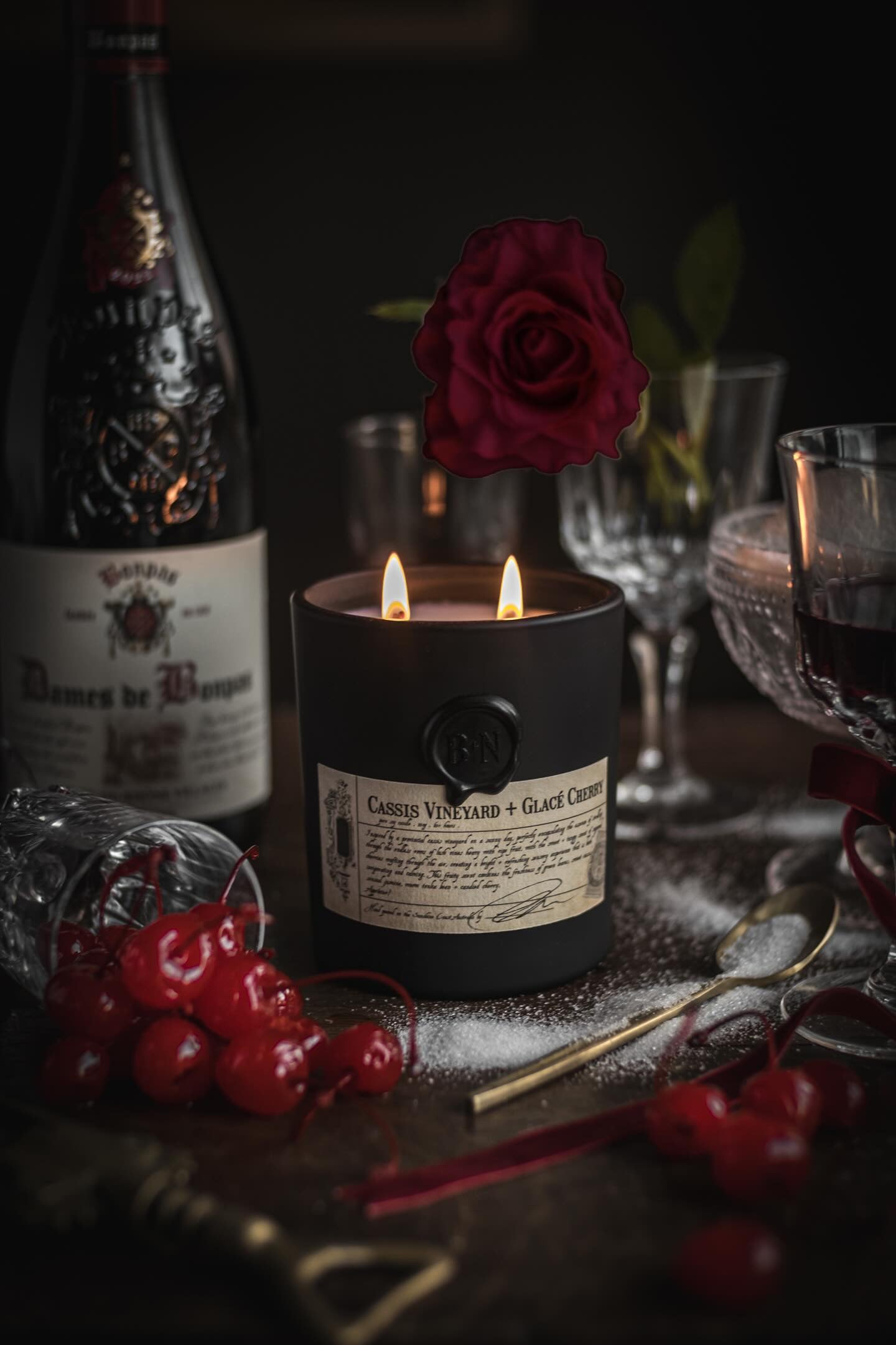 Blanc & Nero | Cassis Vineyard & Glace Cherry Candle