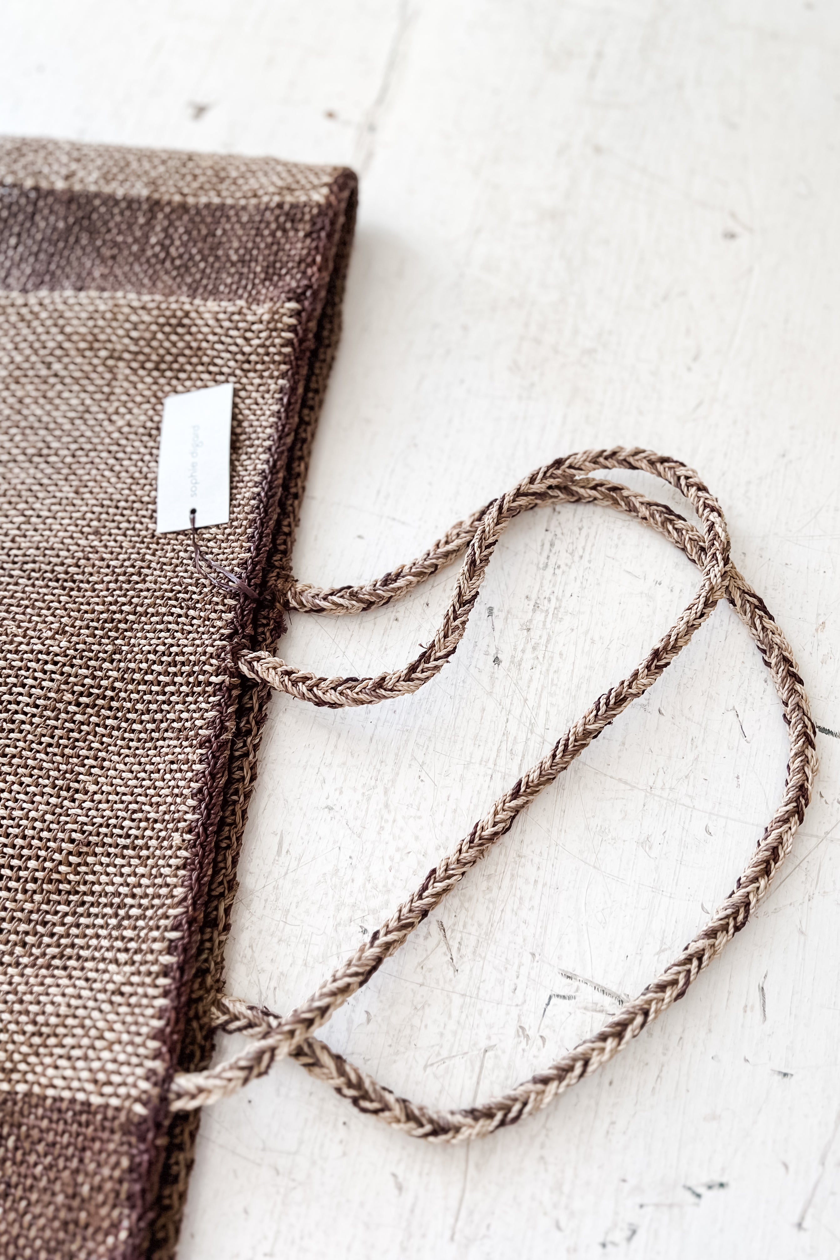 Sophie Digard | Raffia Tote Bag | Walnut