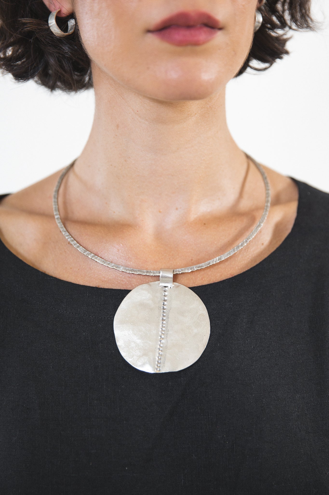 EWA Tribal | Ihu Pendant & Choker  | Silver