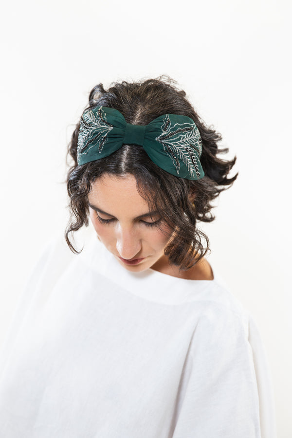 Hard Embroidered Headband | Junie