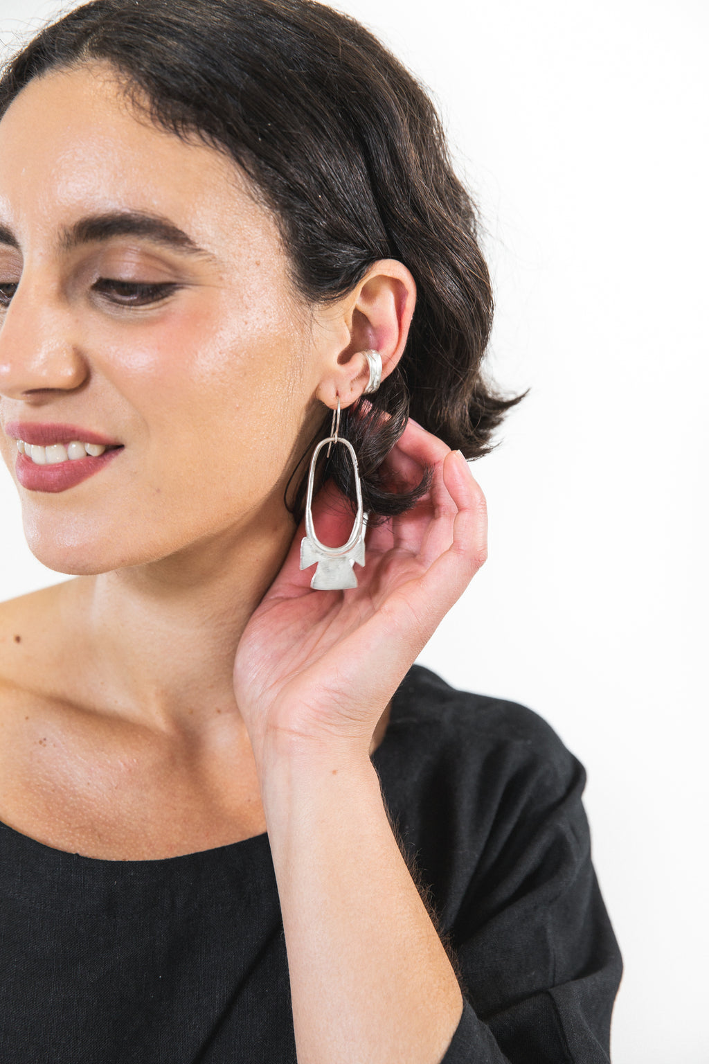 EWA Tribal | Krisa Earrings | Silver