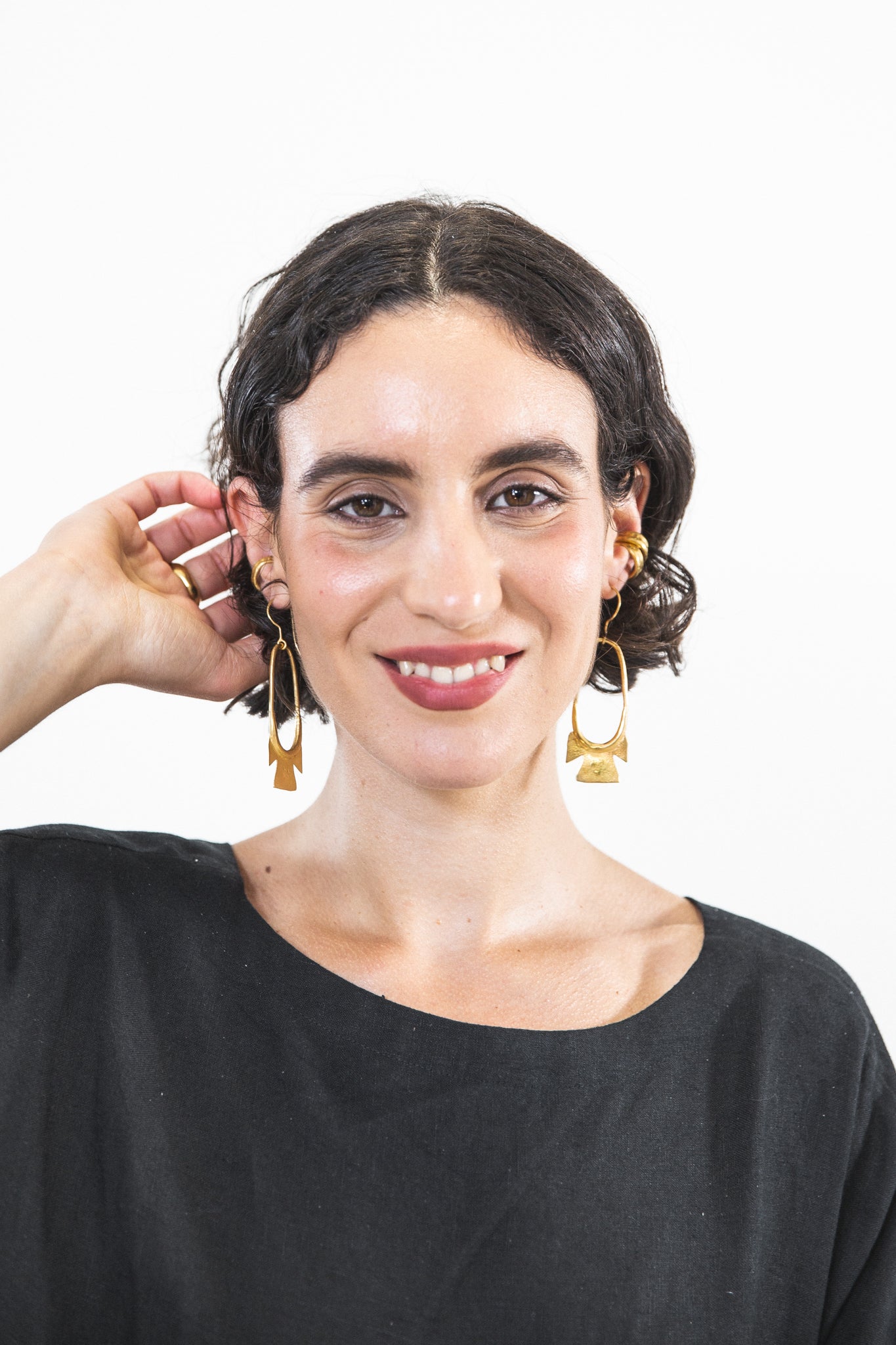 EWA Tribal | Krisa Earrings | Gold