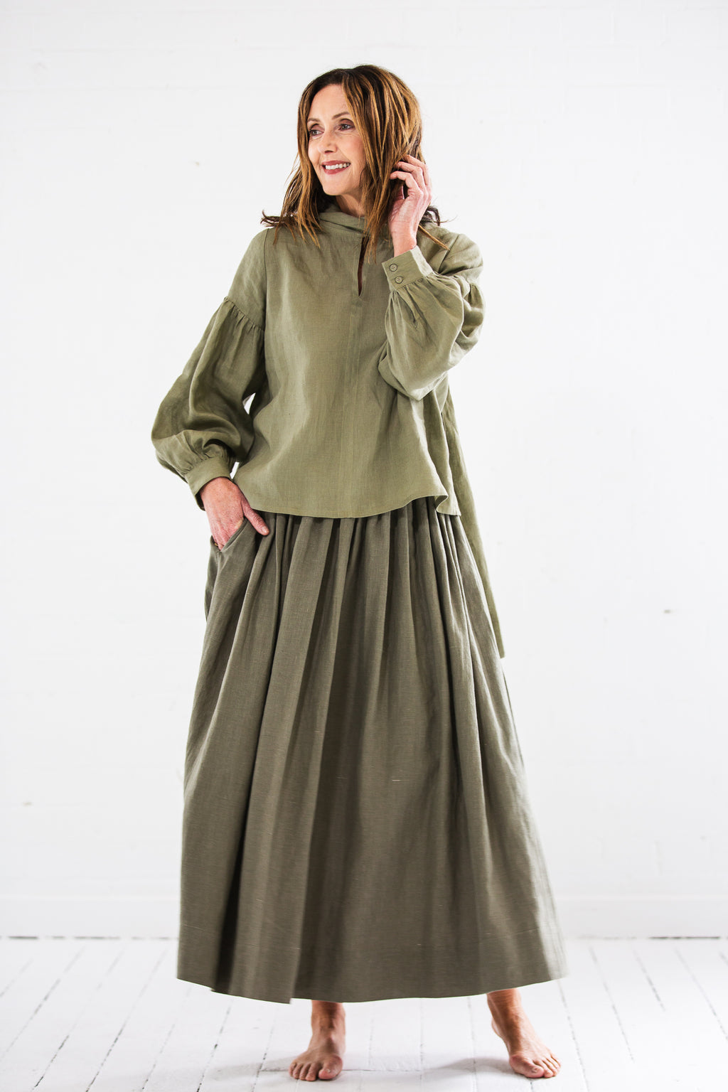 Leilani Skirt | Winter Moss