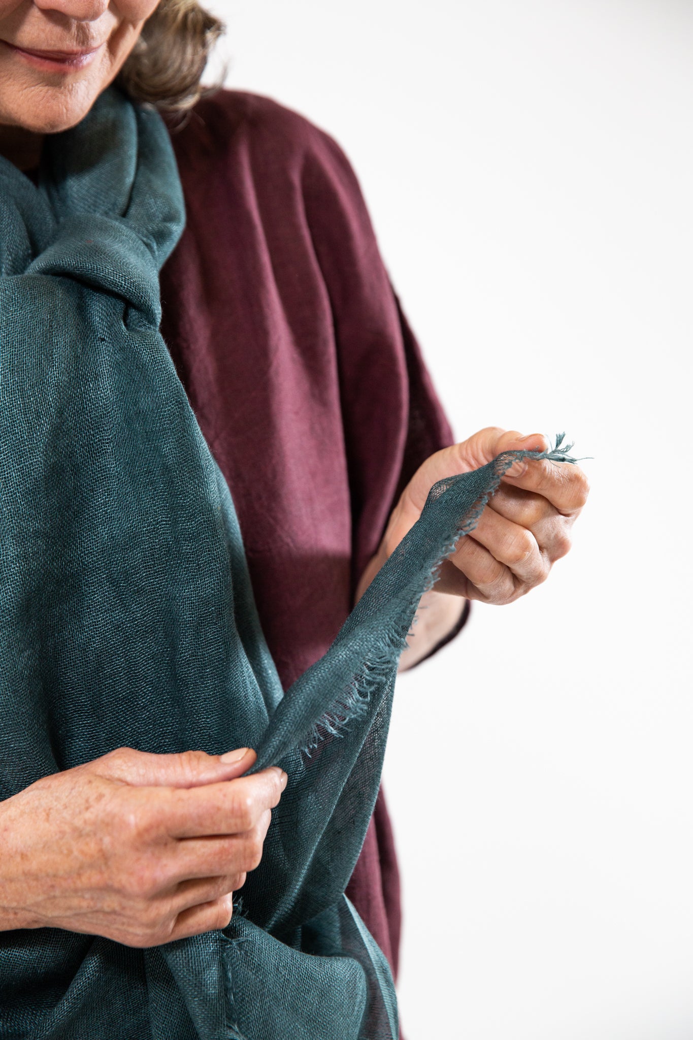 Linen Gauze Scarf | Sea Pine