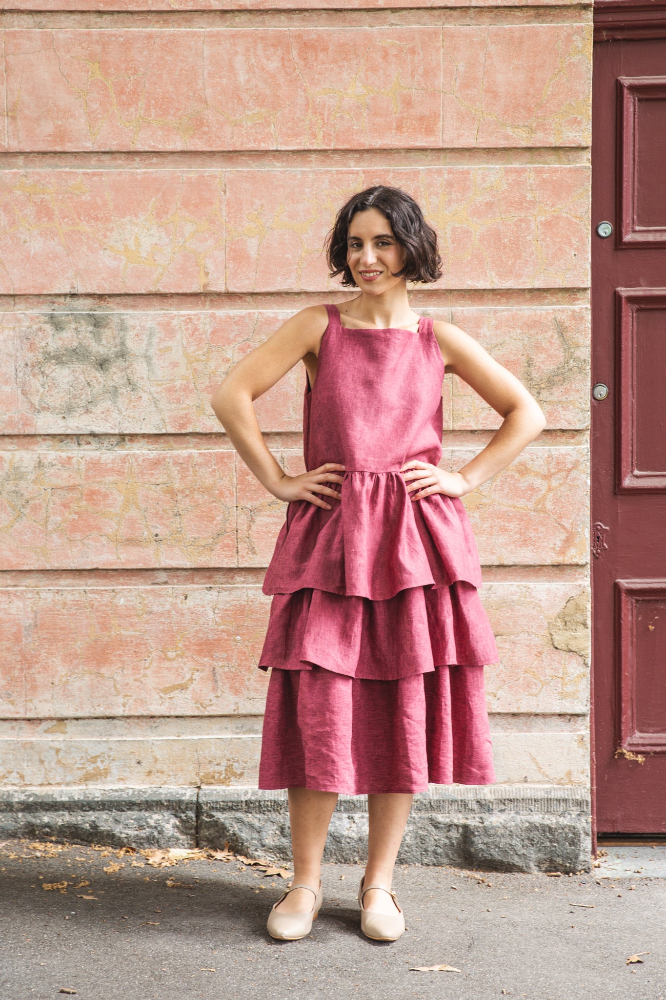 Madeline Ruffle Dress | Peony