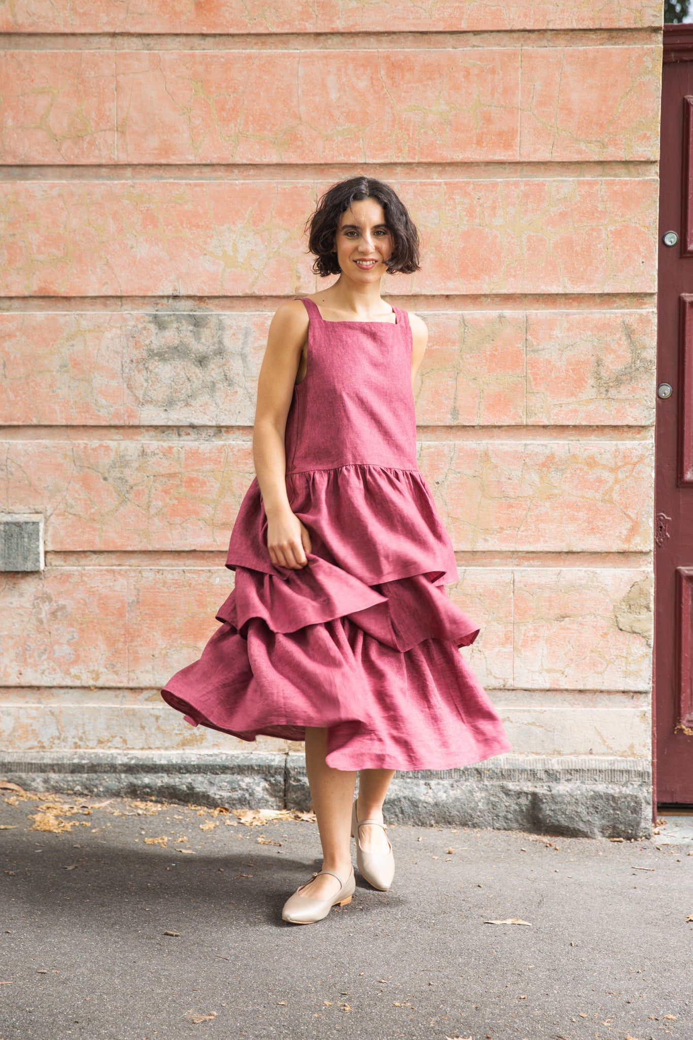 Madeline Ruffle Dress | Peony