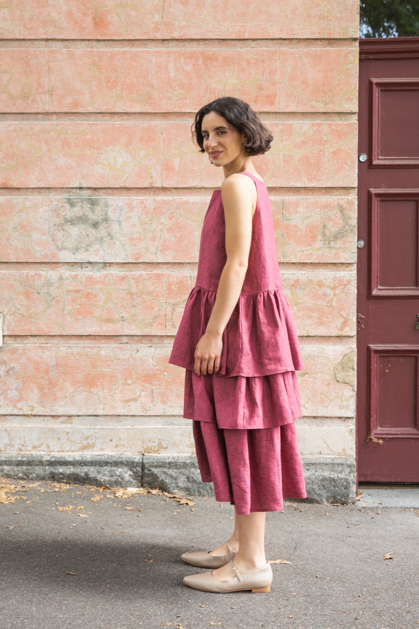 Madeline Ruffle Dress | Peony